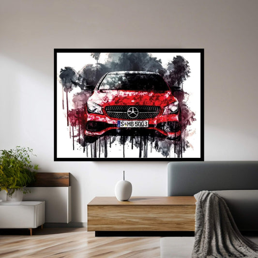 2017 Mercedes Benz CLA Canvas Wall Art - Y Canvas