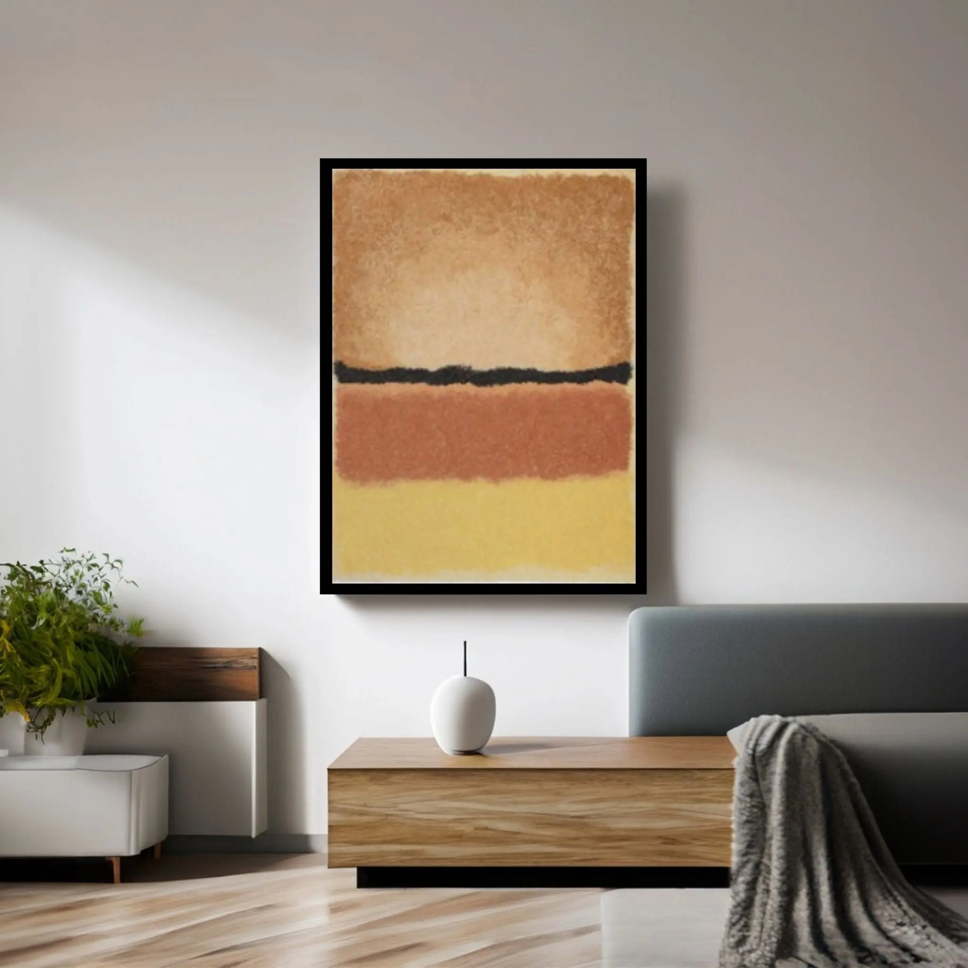 Mark Rothko Frame Canvas/Poster Art Reproduction, Rothko Reproduction - Y Canvas