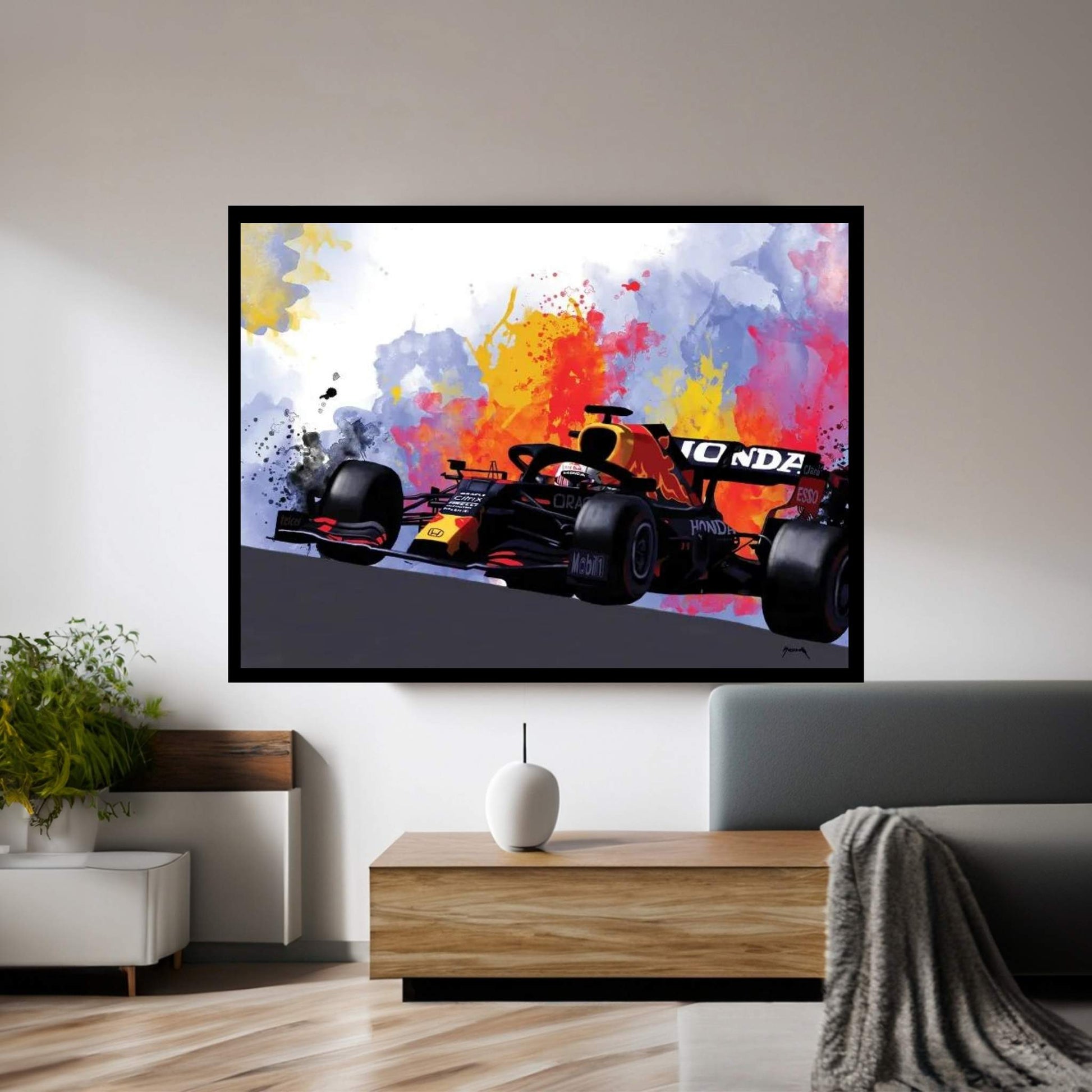 Verstappen's Racecar Canvas Wall Art - Y Canvas