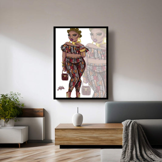 Wakanda Fashion IV Canvas Wall Art - Y Canvas