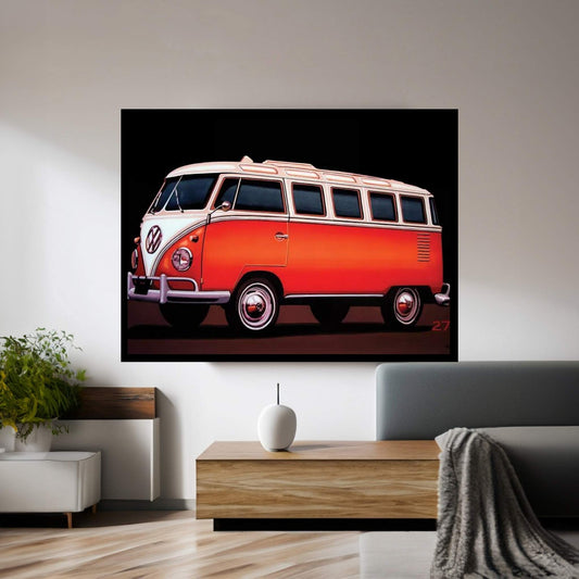 Volkswagen T1 Samba 1951 Canvas Wall Art - Y Canvas