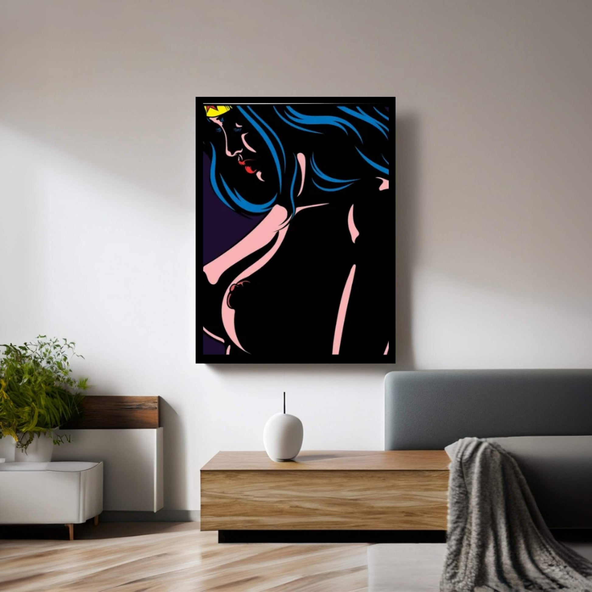 Bodies In The Dark III Canvas Wall Art - Y Canvas