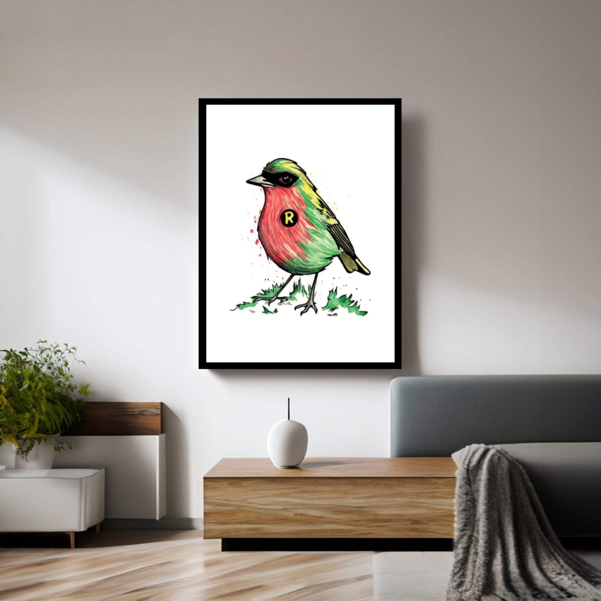 Robin Canvas Wall Art - Y Canvas