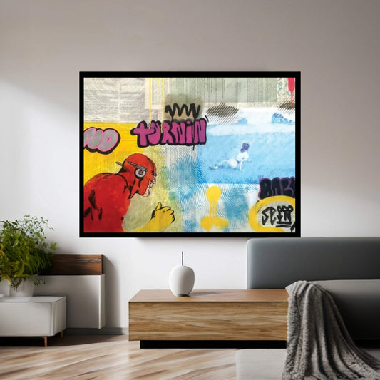 Fastest Man Alive Canvas Wall Art - Y Canvas