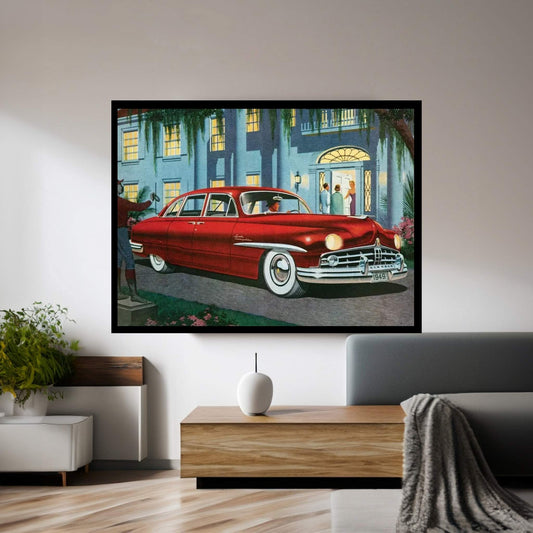 1949 Lincoln Magazine Advert Canvas Wall Art - Y Canvas