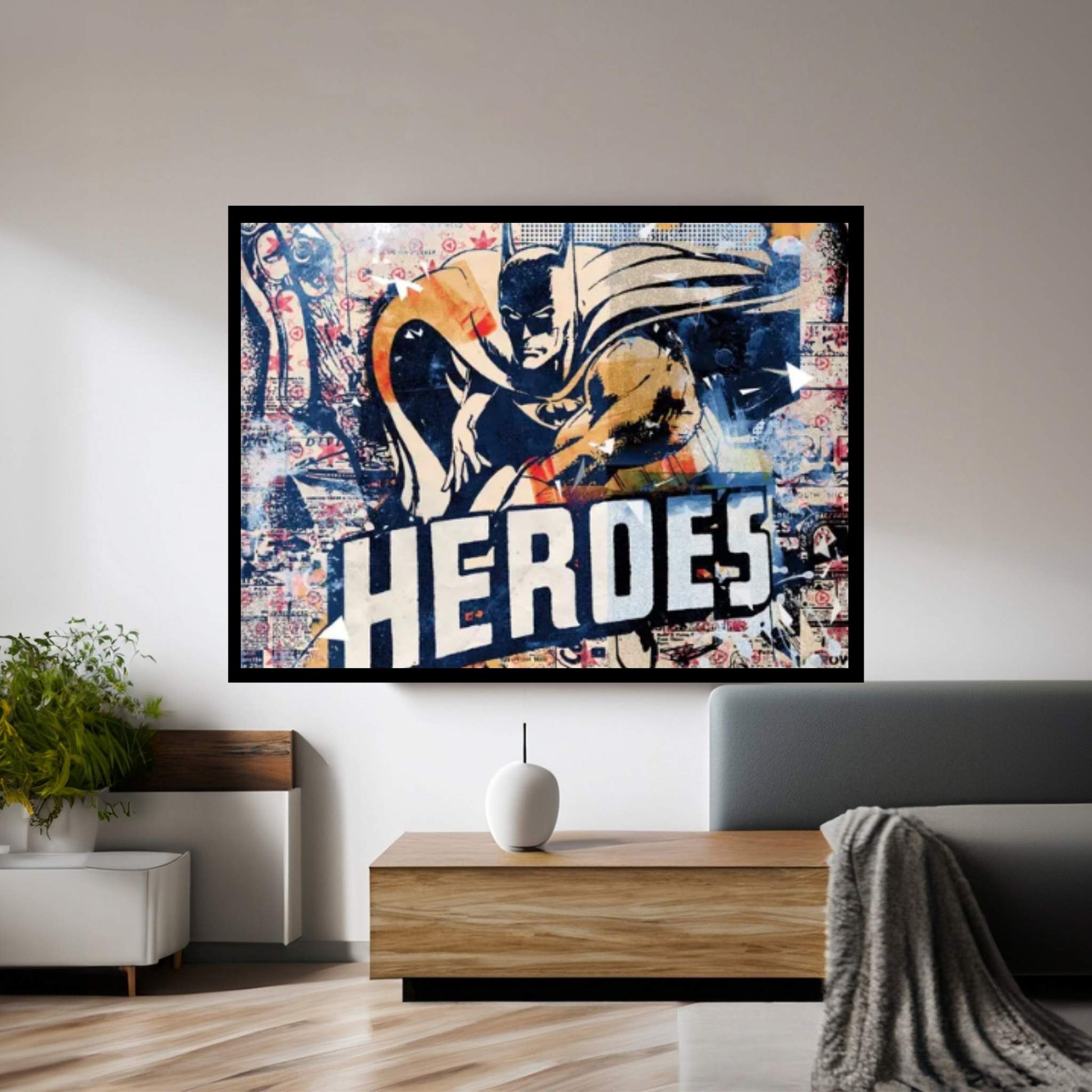 Heroes Canvas Wall Art - Y Canvas