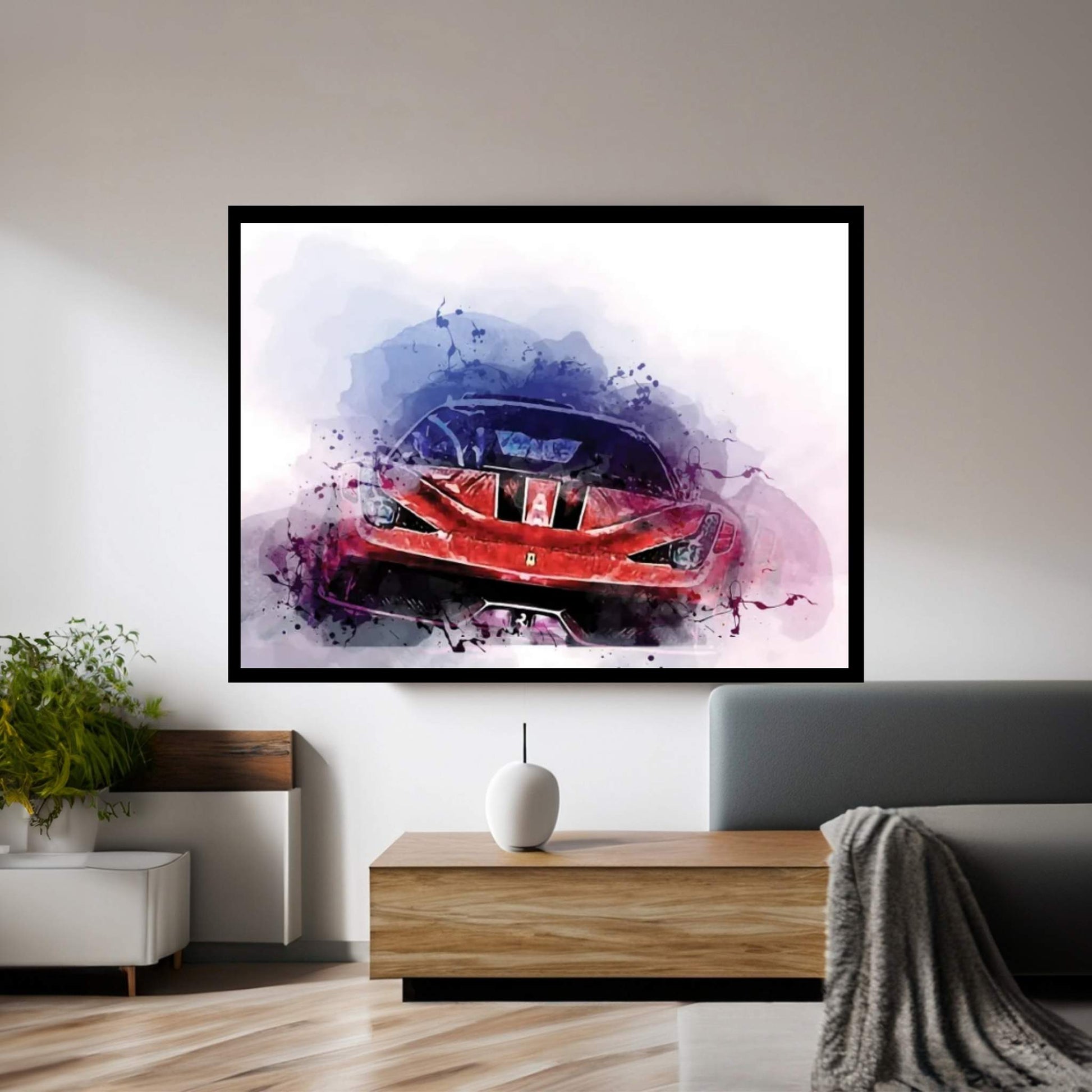 Ferrari 458 1talia Supercars 2015 Canvas Wall Art - Y Canvas