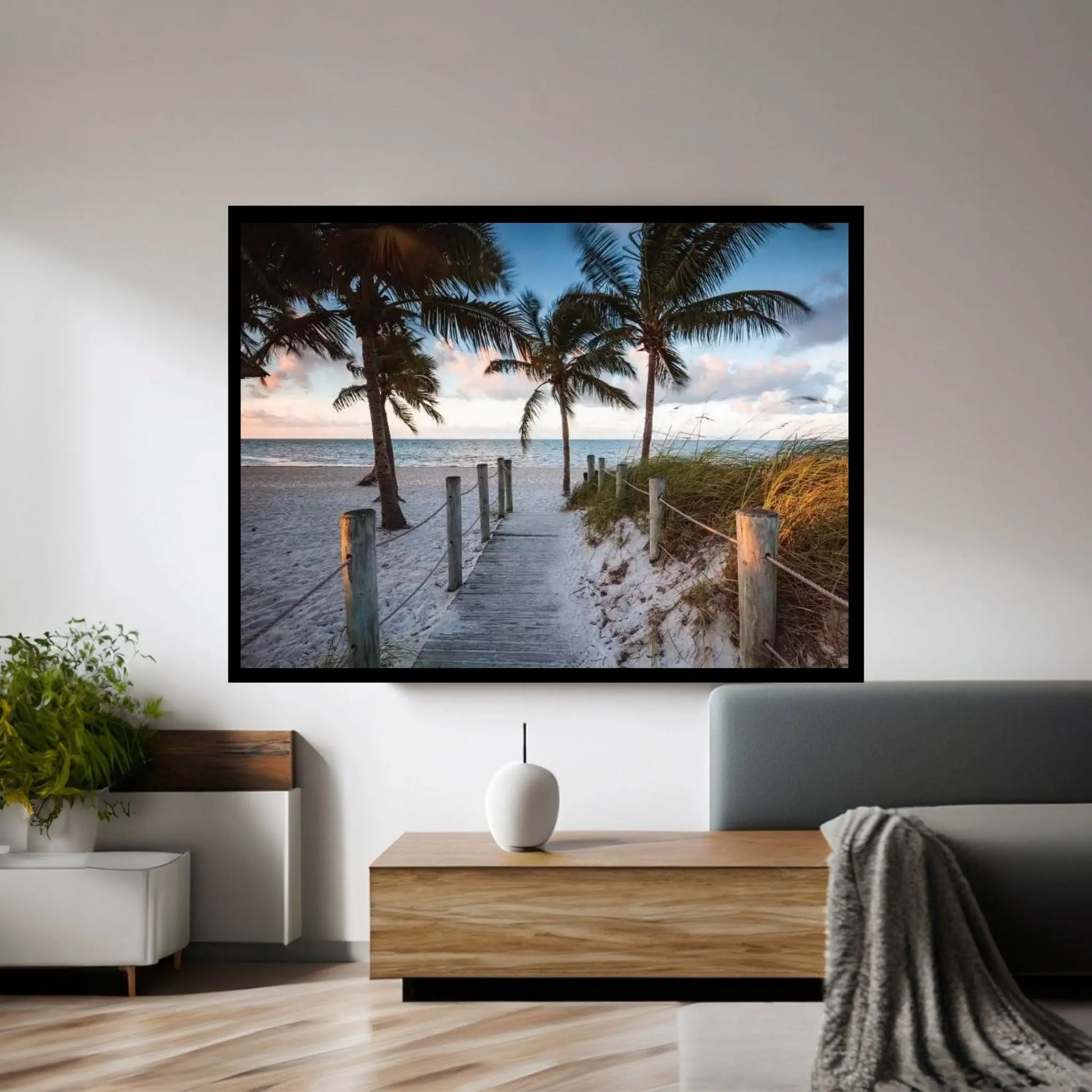 Beach Sunrise, Key West I Canvas Wall Art - Y Canvas