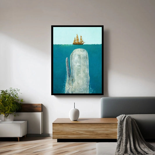 The Whale Canvas Wall Art - Y Canvas