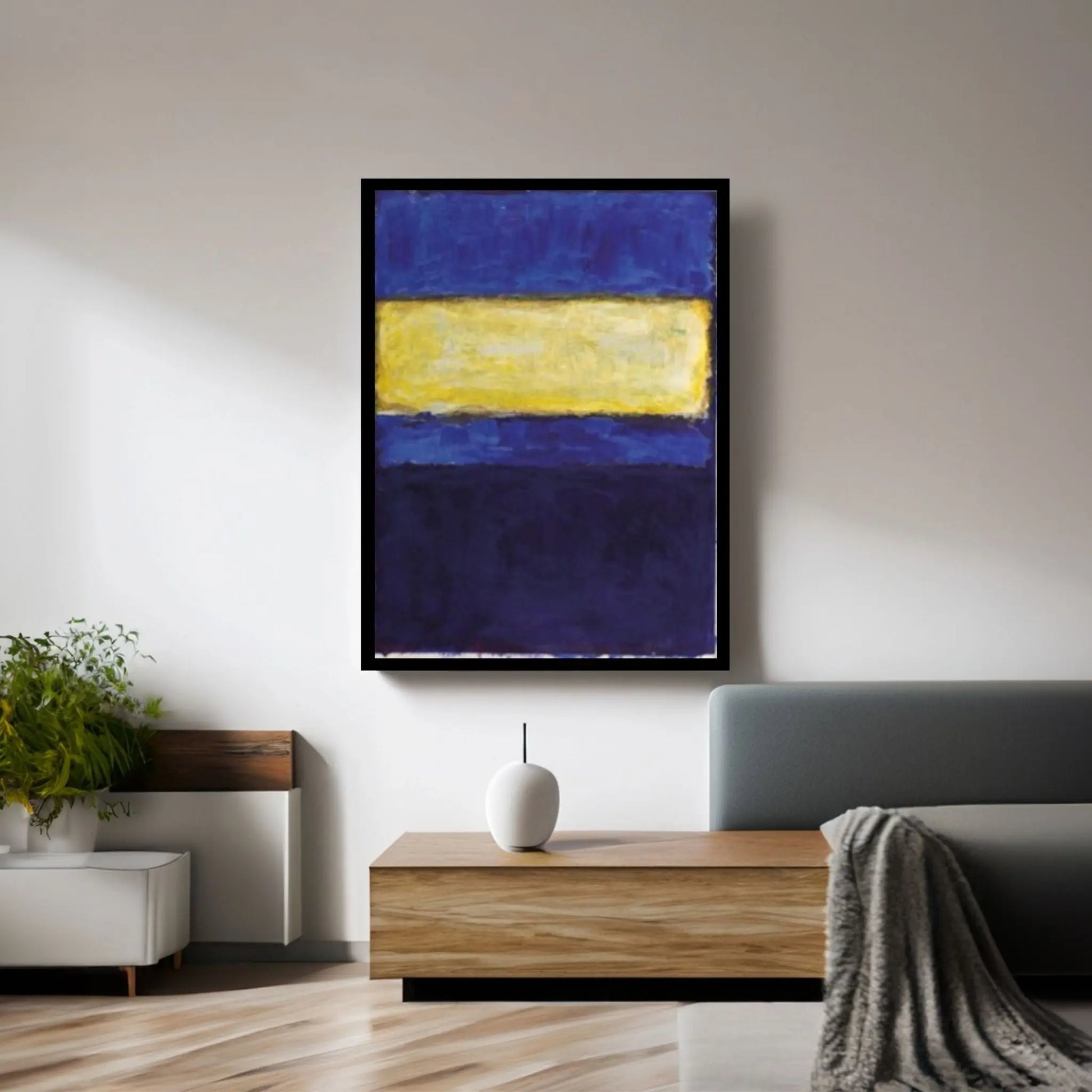 Mark Rothko Frame Canvas/Poster Art Reproduction, Rothko Reproduction - Y Canvas