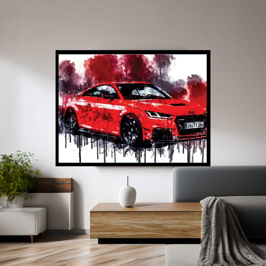 Audi TT RS Coupe 2018 Canvas Wall Art - Y Canvas