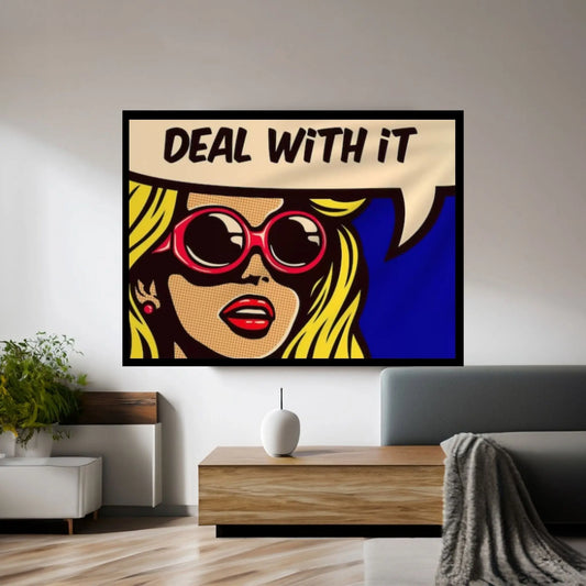 Pop Art Woman Wall Art, Comic Pop Art, Retro Comic - Y Canvas