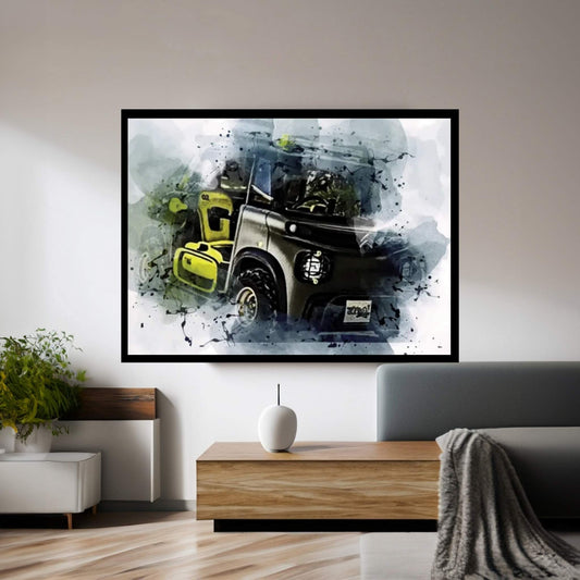 Citroen My Ami Buggy 2021 Exterior Electric Car Canvas Wall Art - Y Canvas