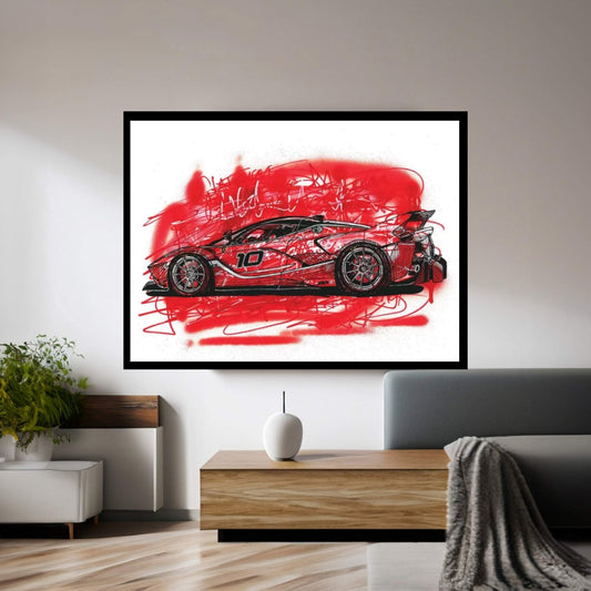 La Ferrari FXX K Canvas Wall Art - Y Canvas