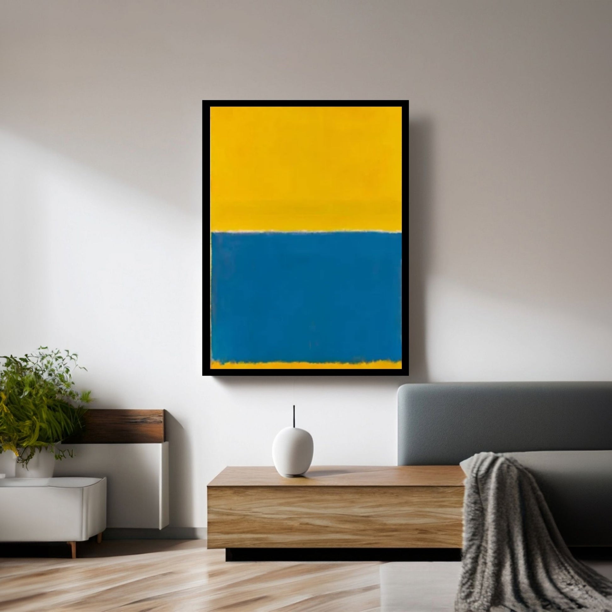 Mark Rothko Frame Canvas/Poster Art Reproduction, Rothko Reproduction, Modern Art Expressionism Painting - Y Canvas