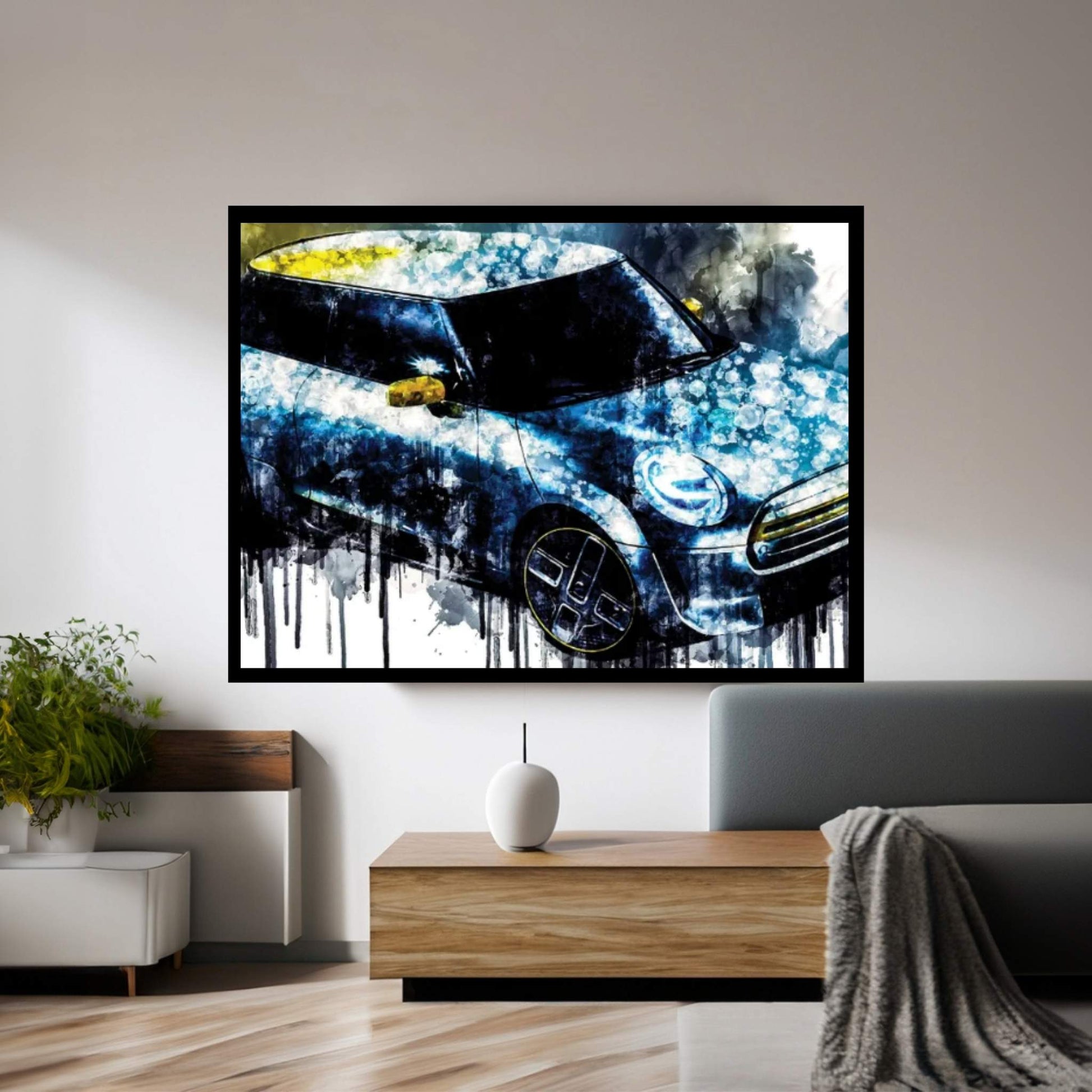 2017 Mini Electric Concept Vehicle CCXXVII Canvas Wall Art - Y Canvas