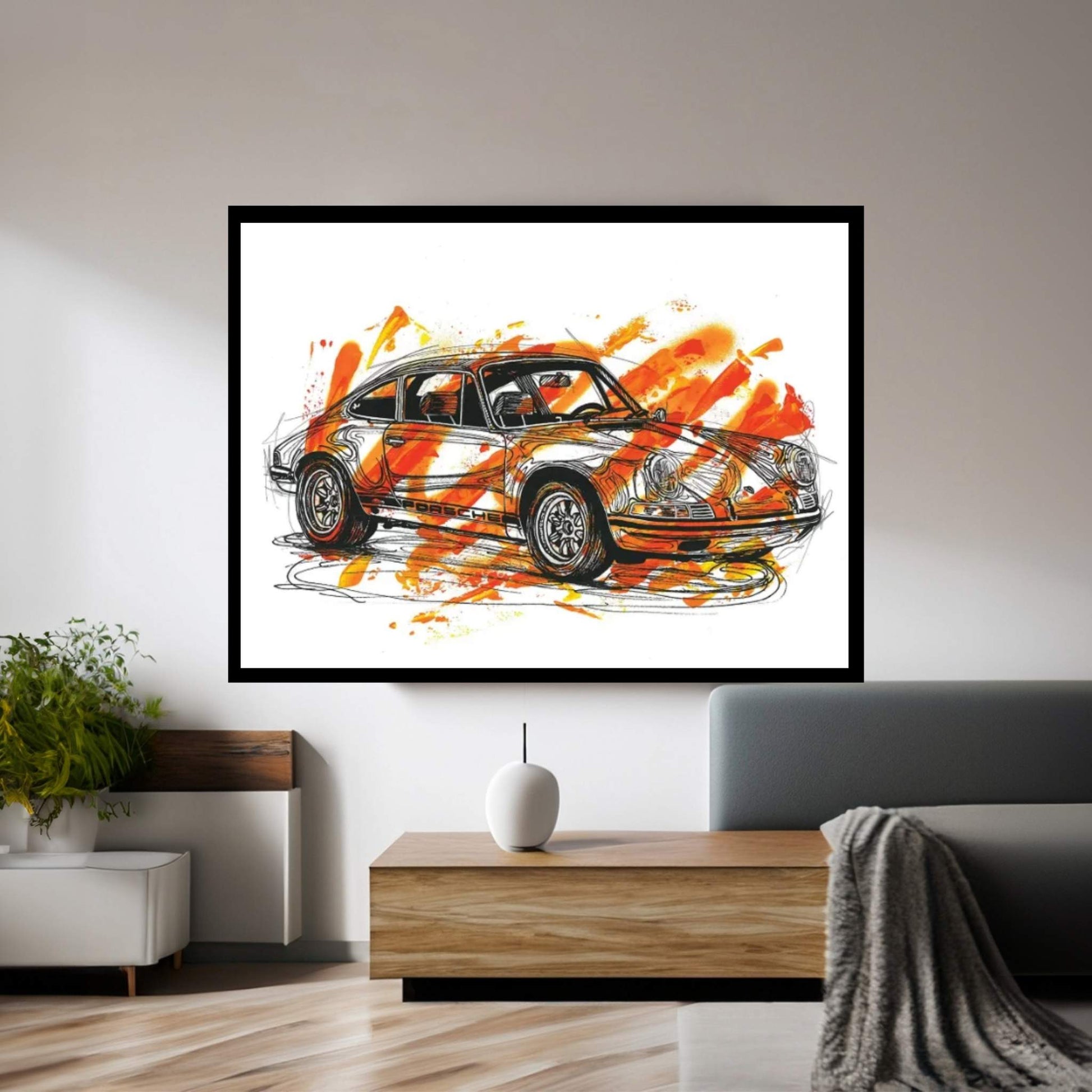 Porsche 911 ST 1970 Canvas Wall Art - Y Canvas