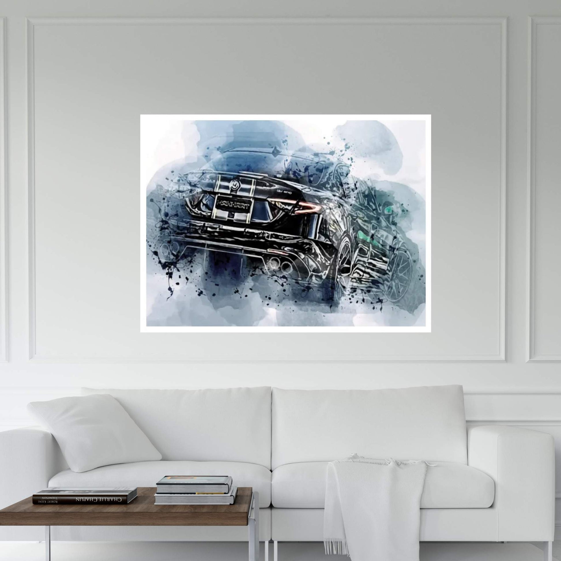 2021 Manhart Qv600 Alfa Romeo Giulia Exterior Black Sedan Canvas Wall Art - Y Canvas