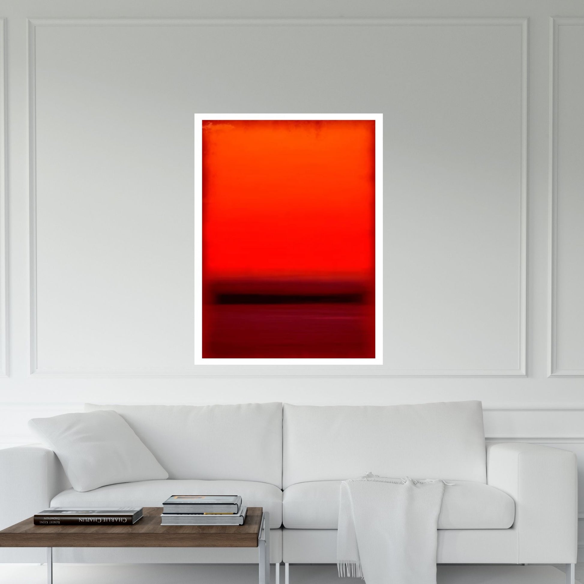 Mark Rothko Frame Canvas/Poster Art Red Reproduction, Rothko Reproduction, Modern Art Expressionism Painting - Y Canvas