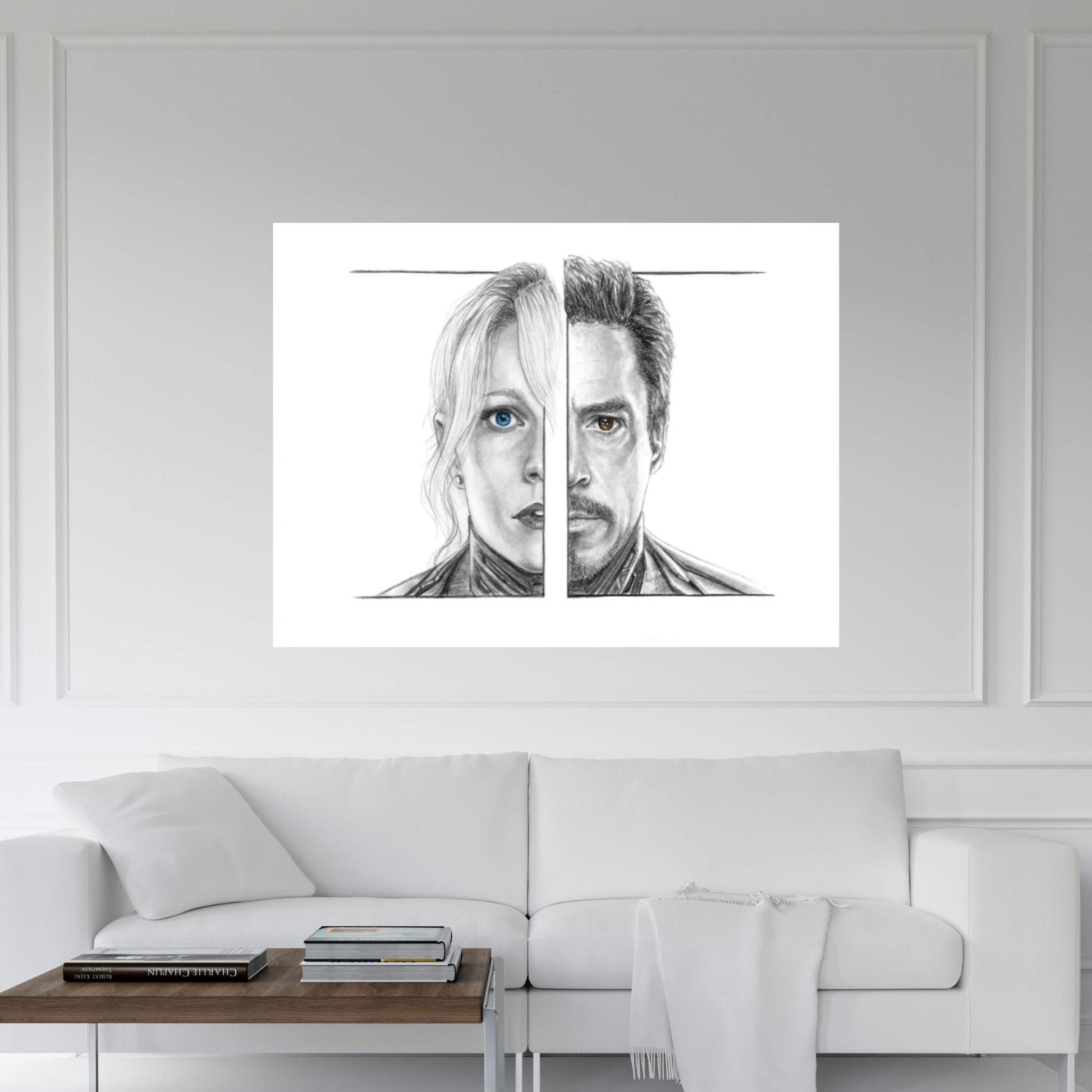 Pepper And Tony Canvas Wall Art - Y Canvas