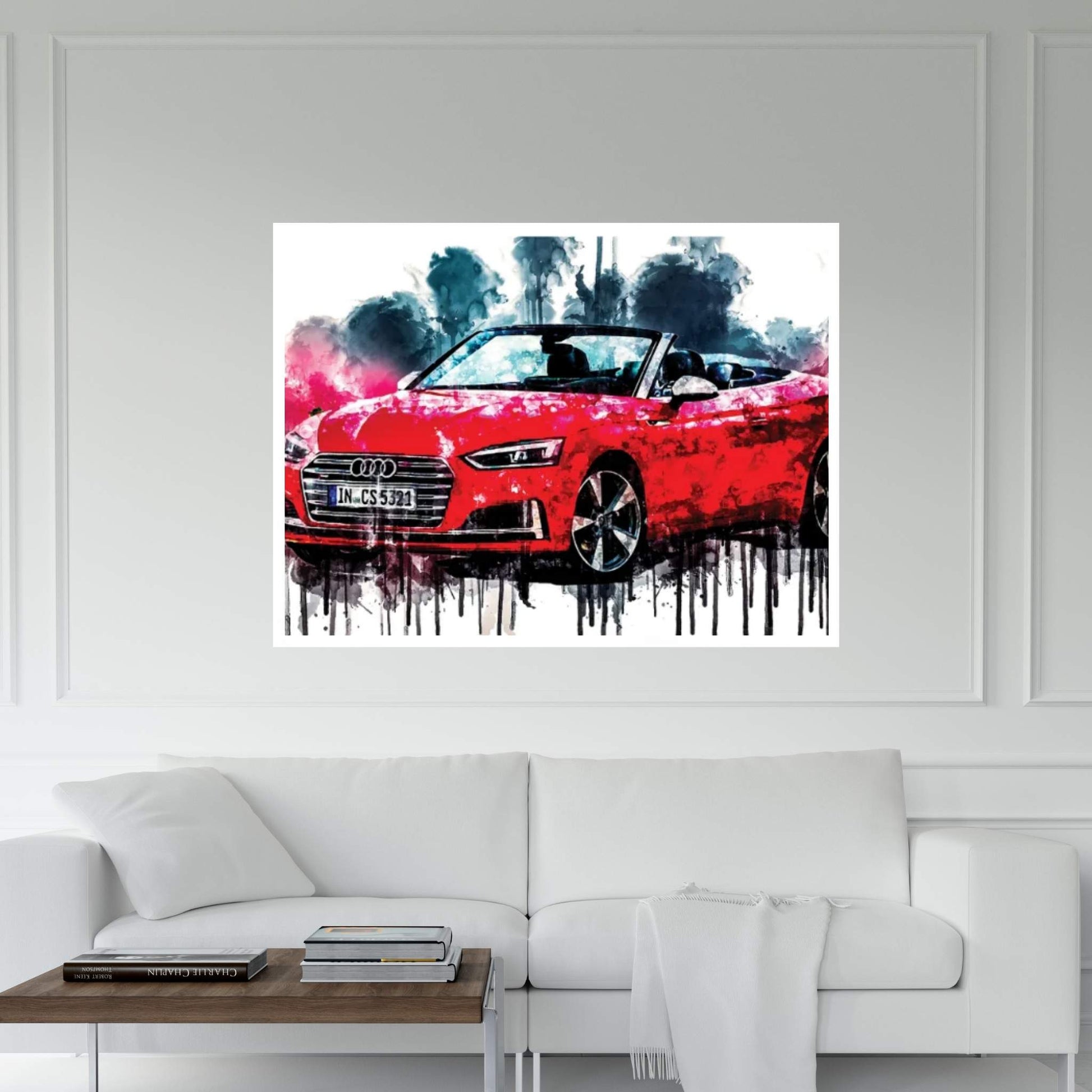 2017 Audi S5 Cabriolet Canvas Wall Art - Y Canvas