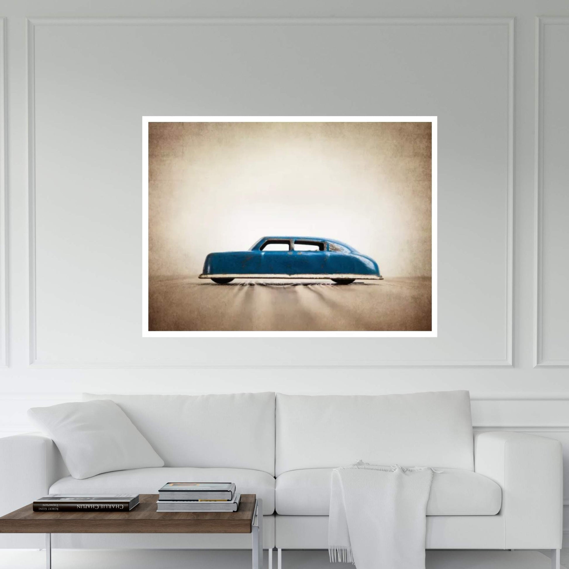 ARGO Blue Sedan Canvas Wall Art - Y Canvas