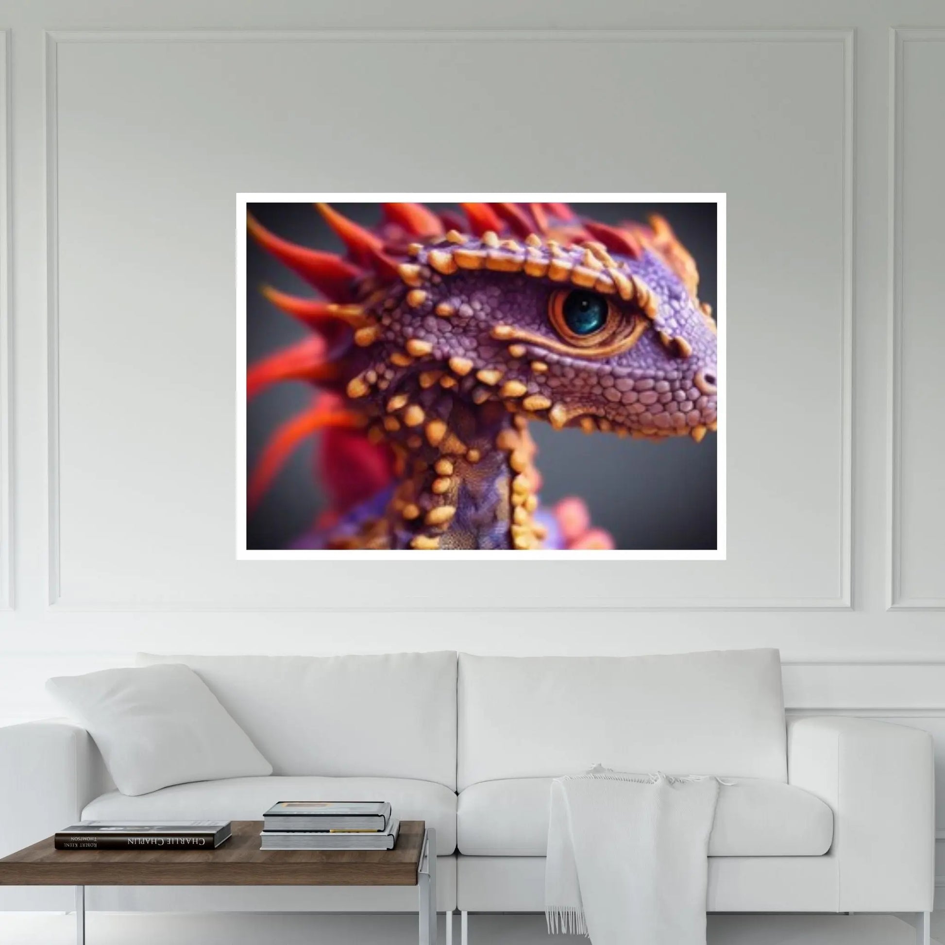 Dragon Warrior Print Canvas Wall Art Poster - Y Canvas