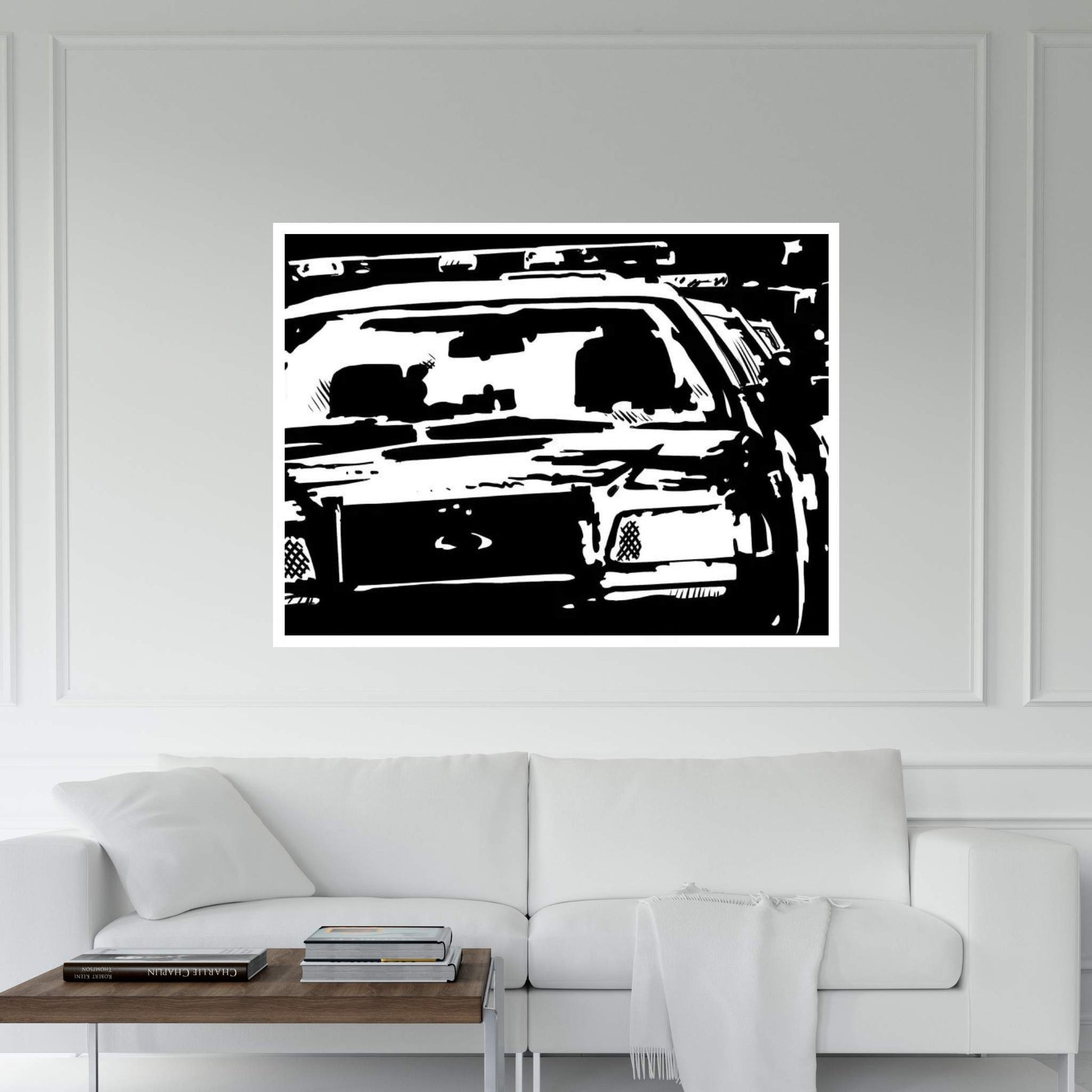 Police Canvas Wall Art - Y Canvas