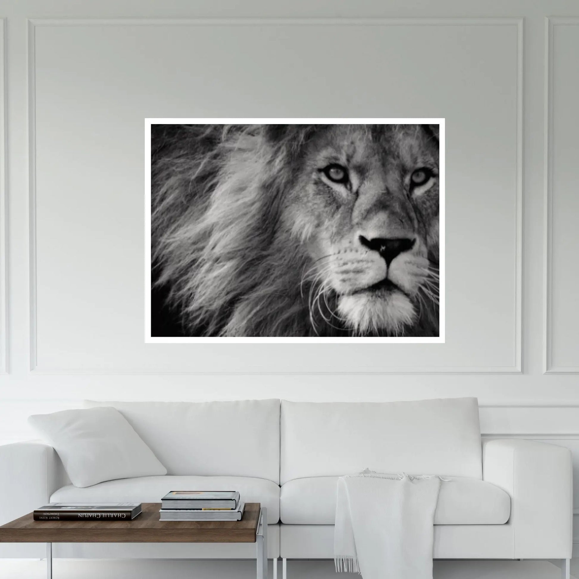 Lion Canvas Wall Art Animal Wall Art, Canvas Wall Art, Animal wall art decor Large lion art - Y Canvas