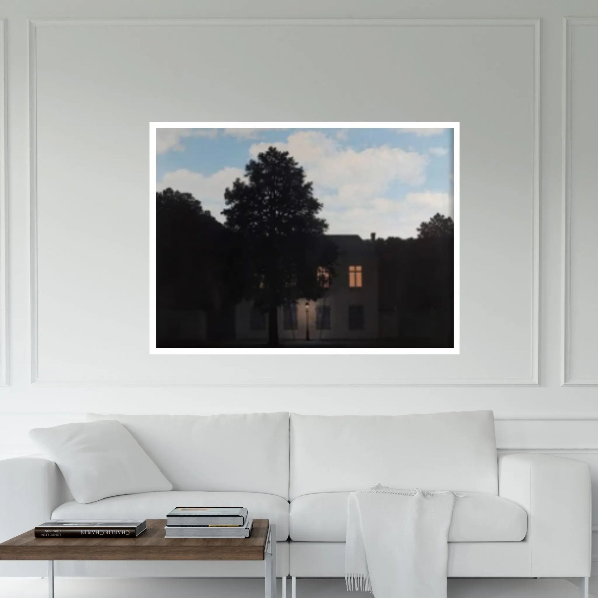 The Empire of Light by Rene Magritte, Not to be Reproduced Wall Decor Print - Y Canvas