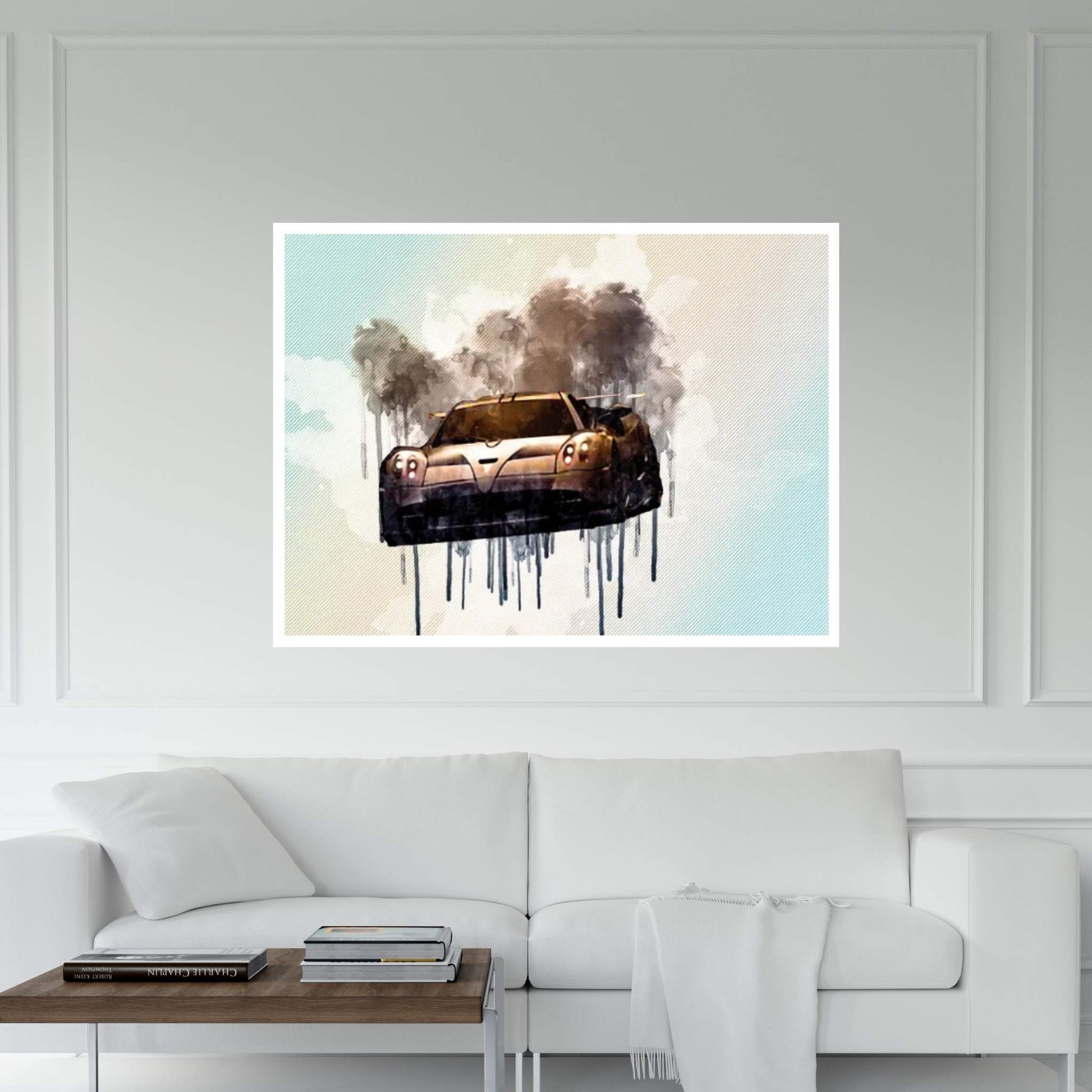 2020 Pagani Huayra Imola Exterior Front View Hypercar Canvas Wall Art - Y Canvas