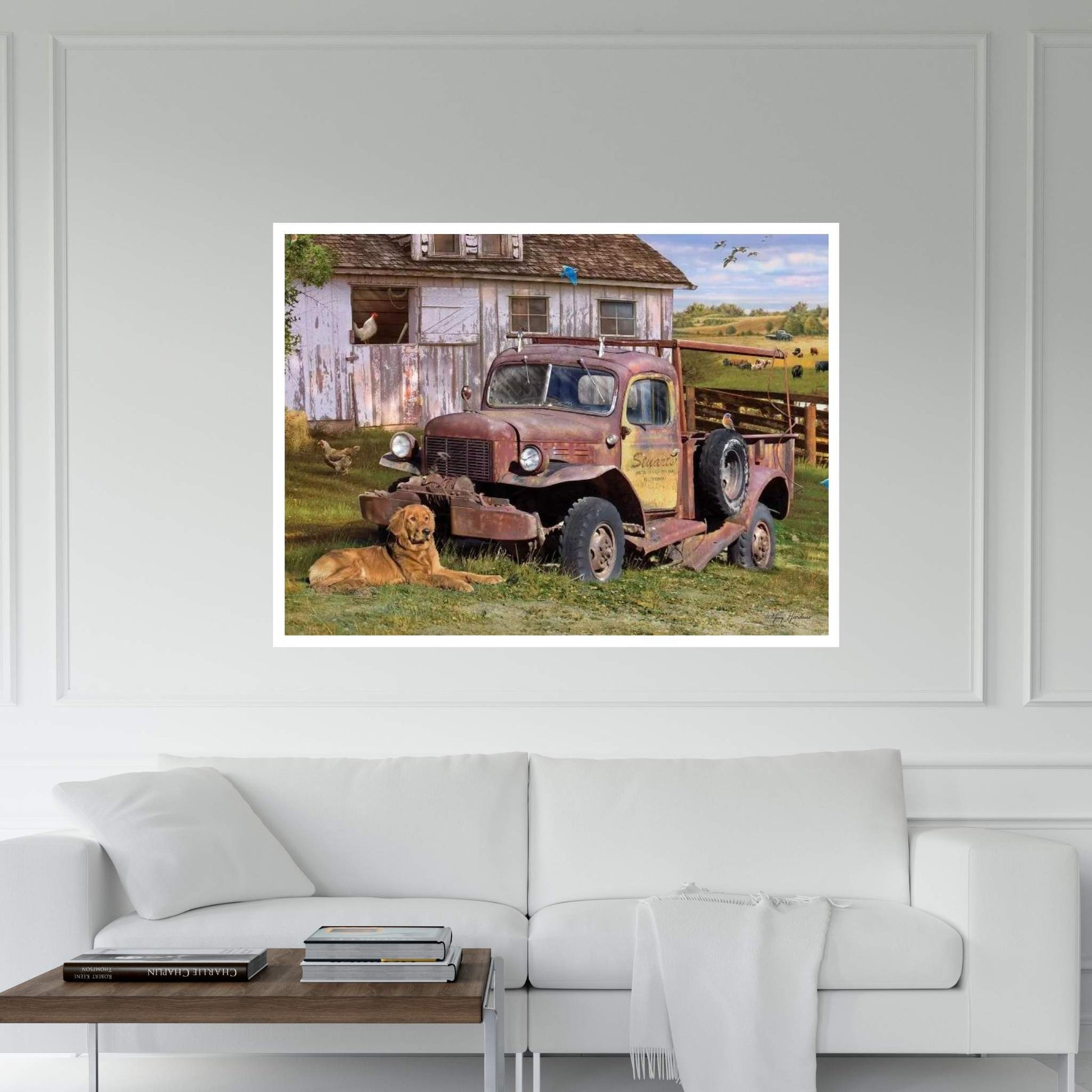 Stuart's Vintage Truck Canvas Wall Art - Y Canvas