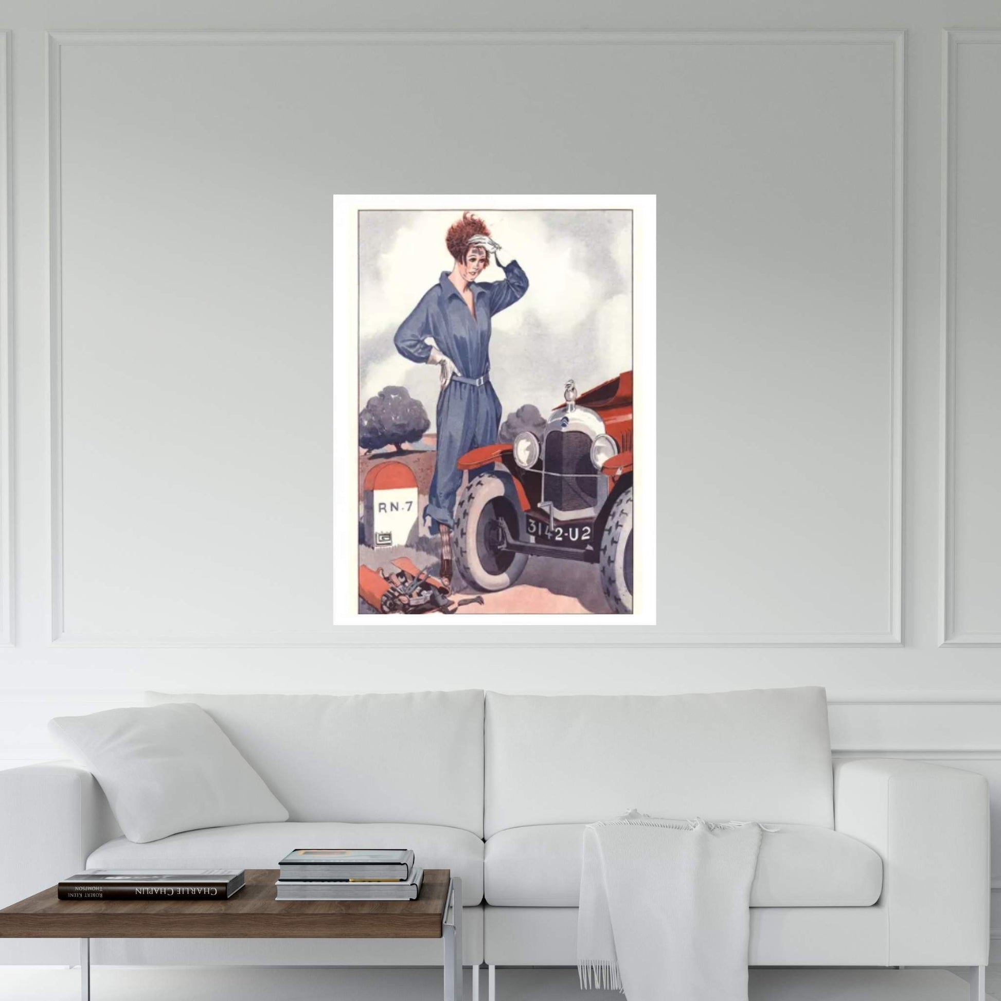 1920s La Vie Parisienne Magazine Plate Canvas Wall Art - Y Canvas