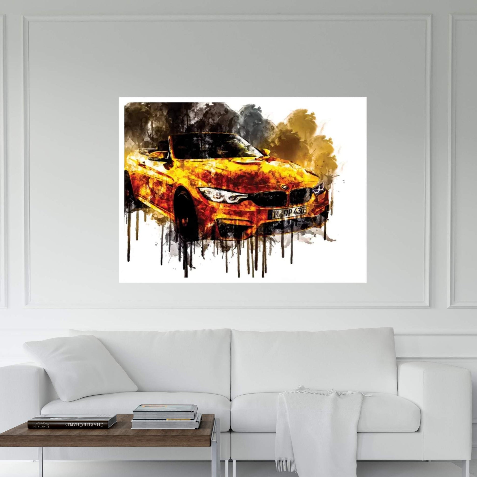 2018 BMW M4 Convertible 30 Jahre Special Vehicle CDXI Canvas Wall Art - Y Canvas