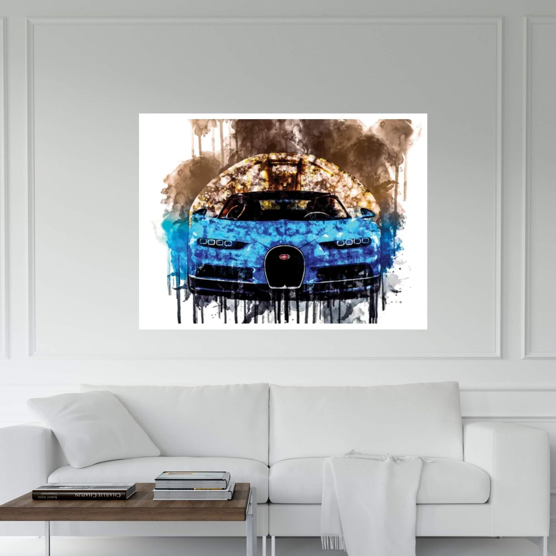 2017 Bugatti Chiron Canvas Wall Art - Y Canvas