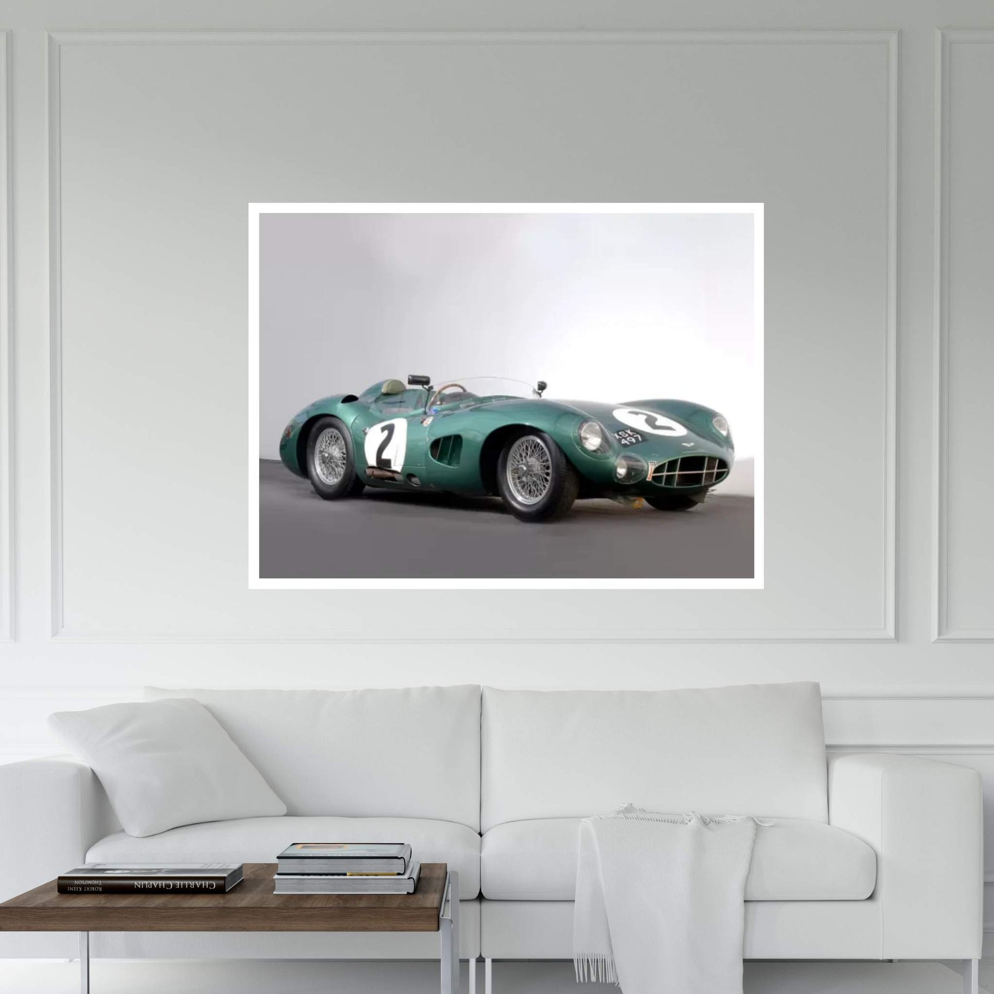 Aston Martin Dbr1, 1959 Canvas Wall Art - Y Canvas