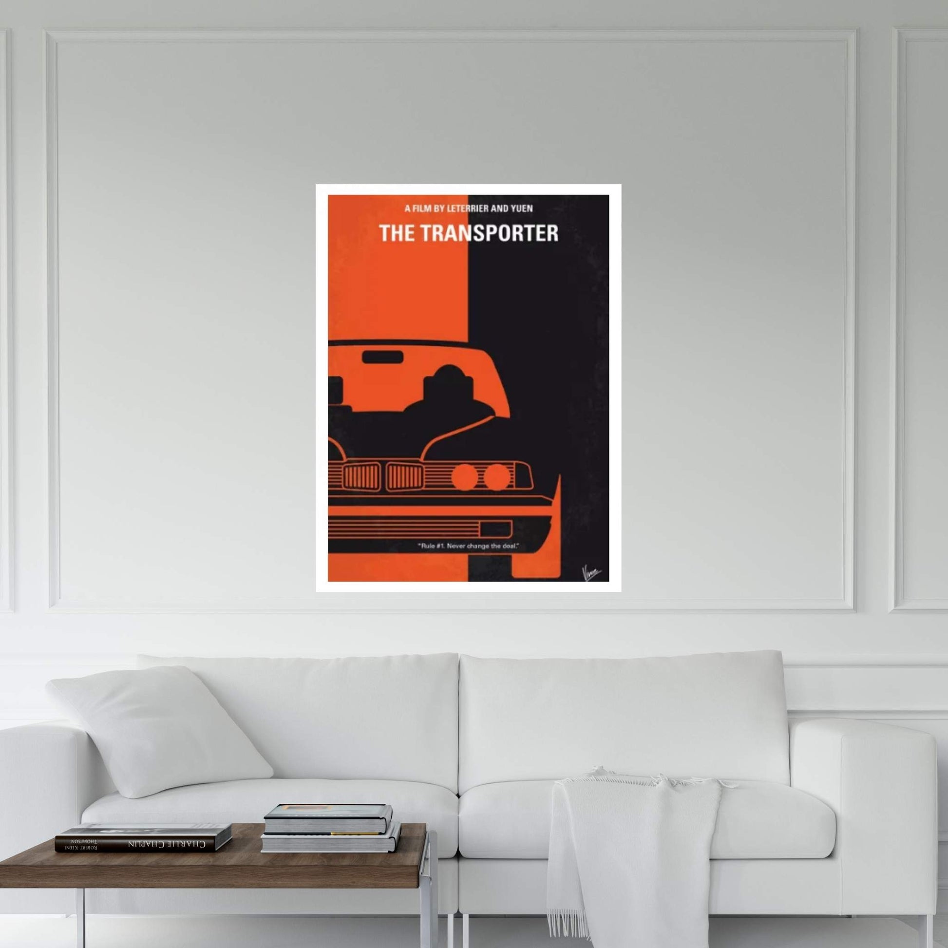 The Transporter Minimal Movie Poster Canvas Wall Art - Y Canvas