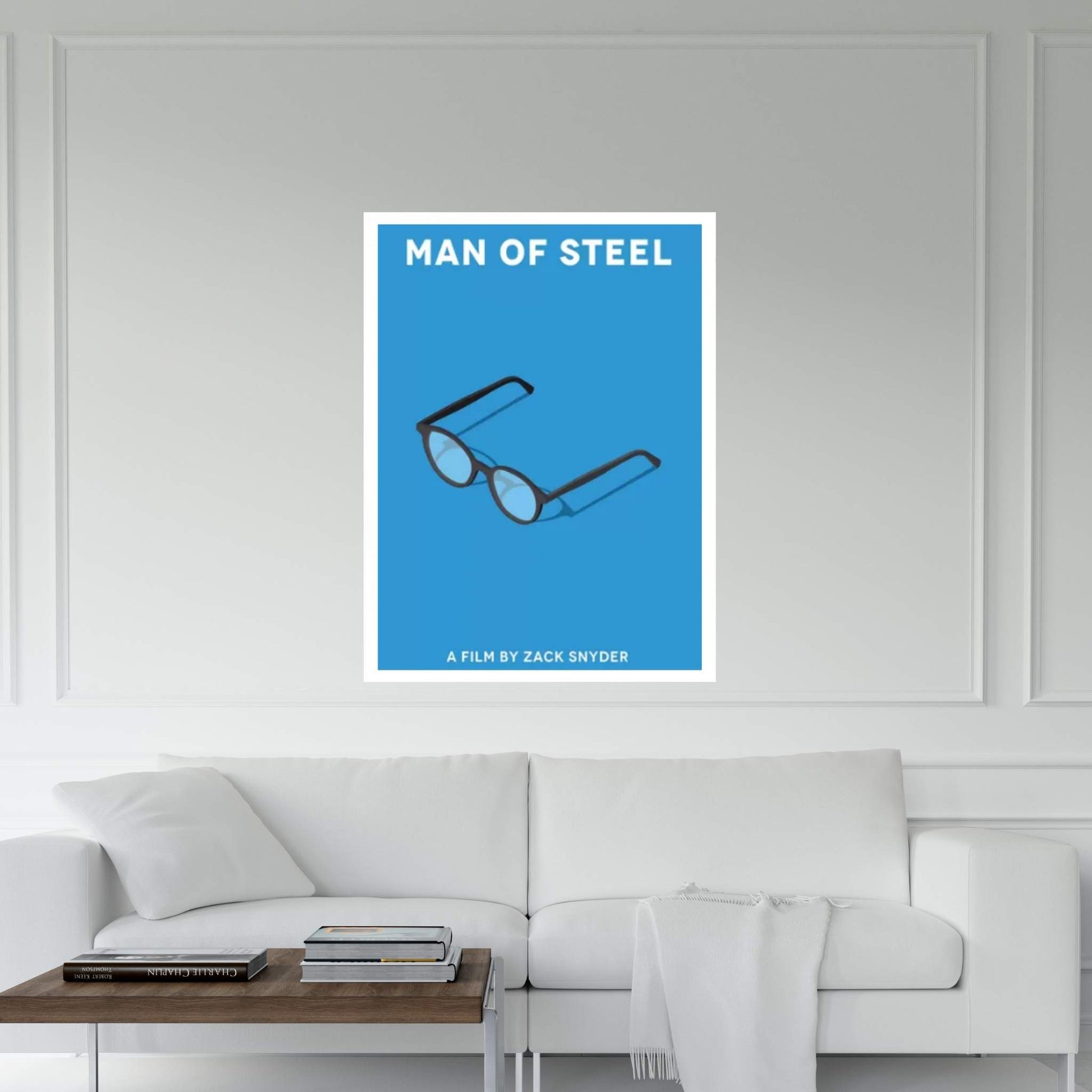 Man Of Steel Minimalist Poster Canvas Wall Art - Y Canvas