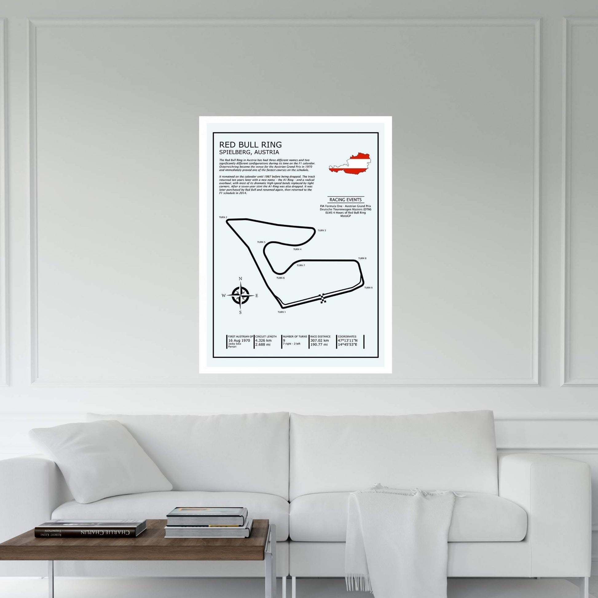 Red Bull Ring Austria Canvas Wall Art - Y Canvas