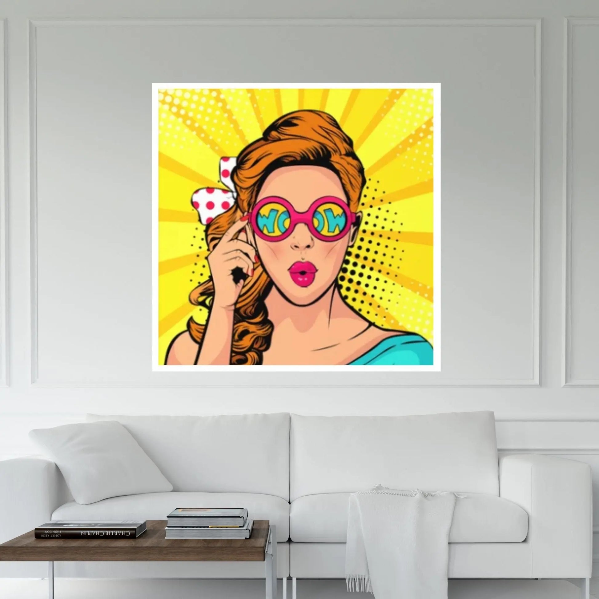 Pop Art Woman Wall Art, Comic Pop Art, Retro Comic - Y Canvas