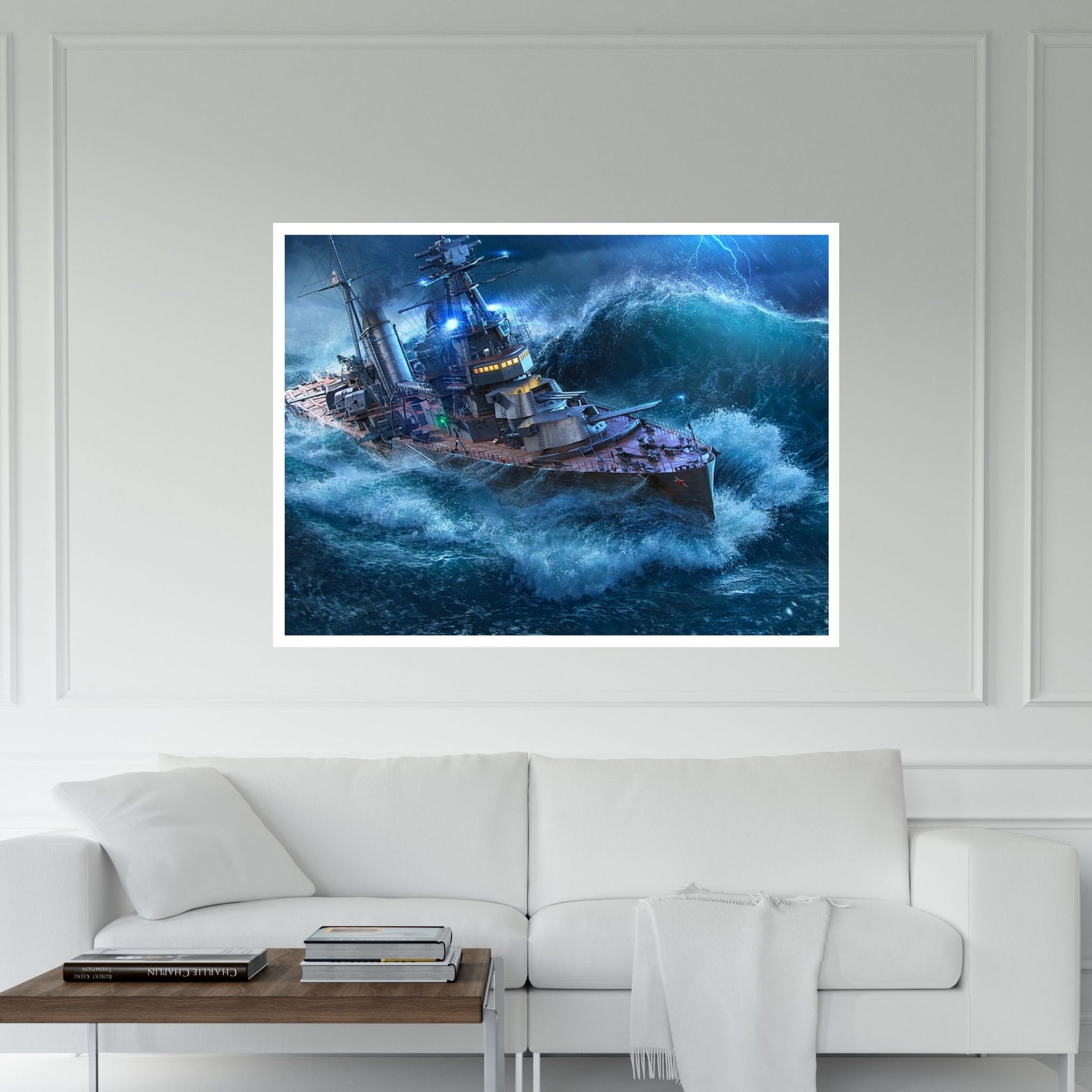 Sailing Boat Canvas, Sea Wall Decor, Sea Landscape, Sailboat Painting,Ocean Painting - Y Canvas