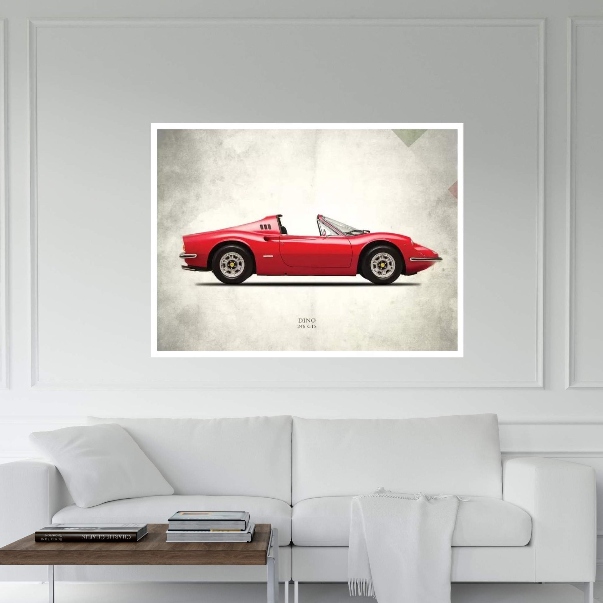 1973 Ferrari Dino 246 GTS Canvas Wall Art - Y Canvas