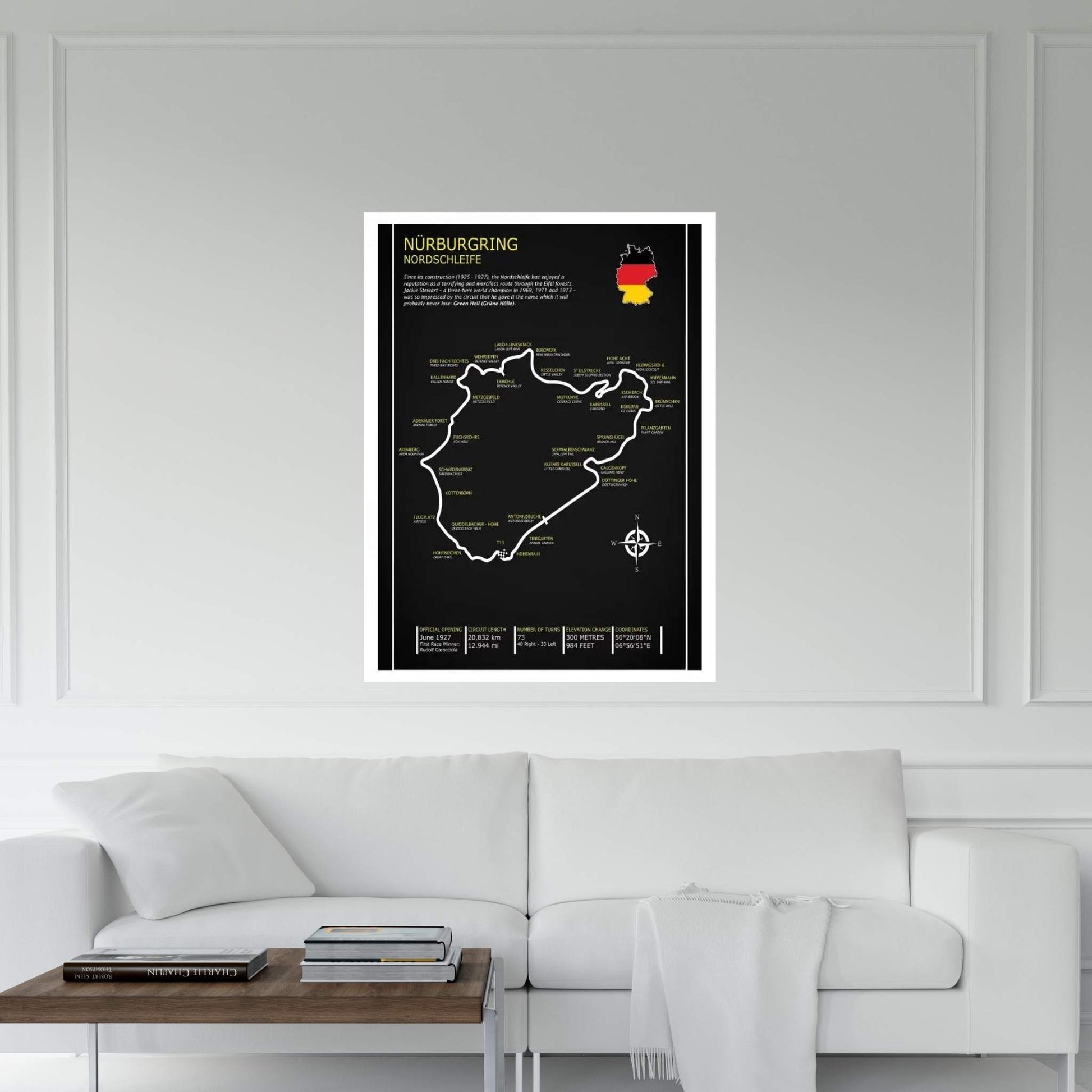 Nurburgring Nordschleife BL Canvas Wall Art - Y Canvas