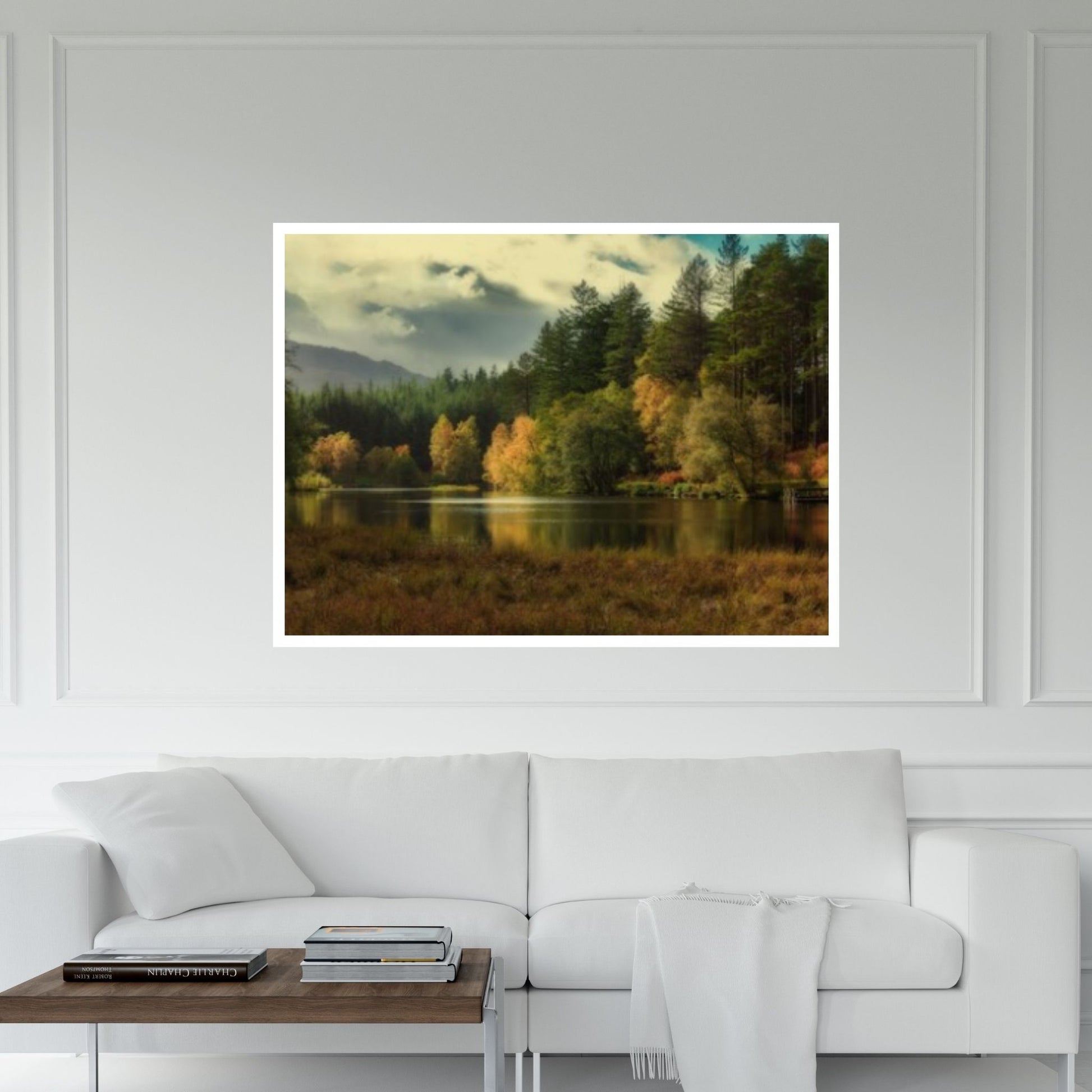 Autumn Landscape Canvas Wall Art Decor, Autumn Landscape Art Canvas, Forest Landscape Canvas Art - Y Canvas