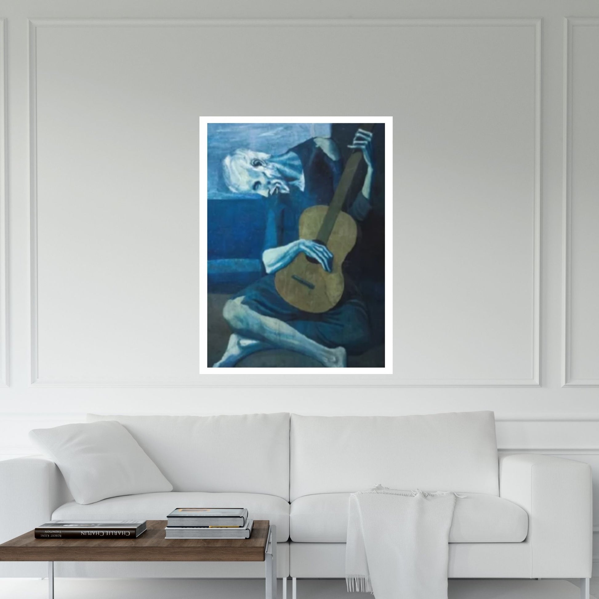 Pablo Picasso Canvas Art, The Old Guitarist Exhibition Canvas Wall Art, Pablo Picasso Print - Y Canvas