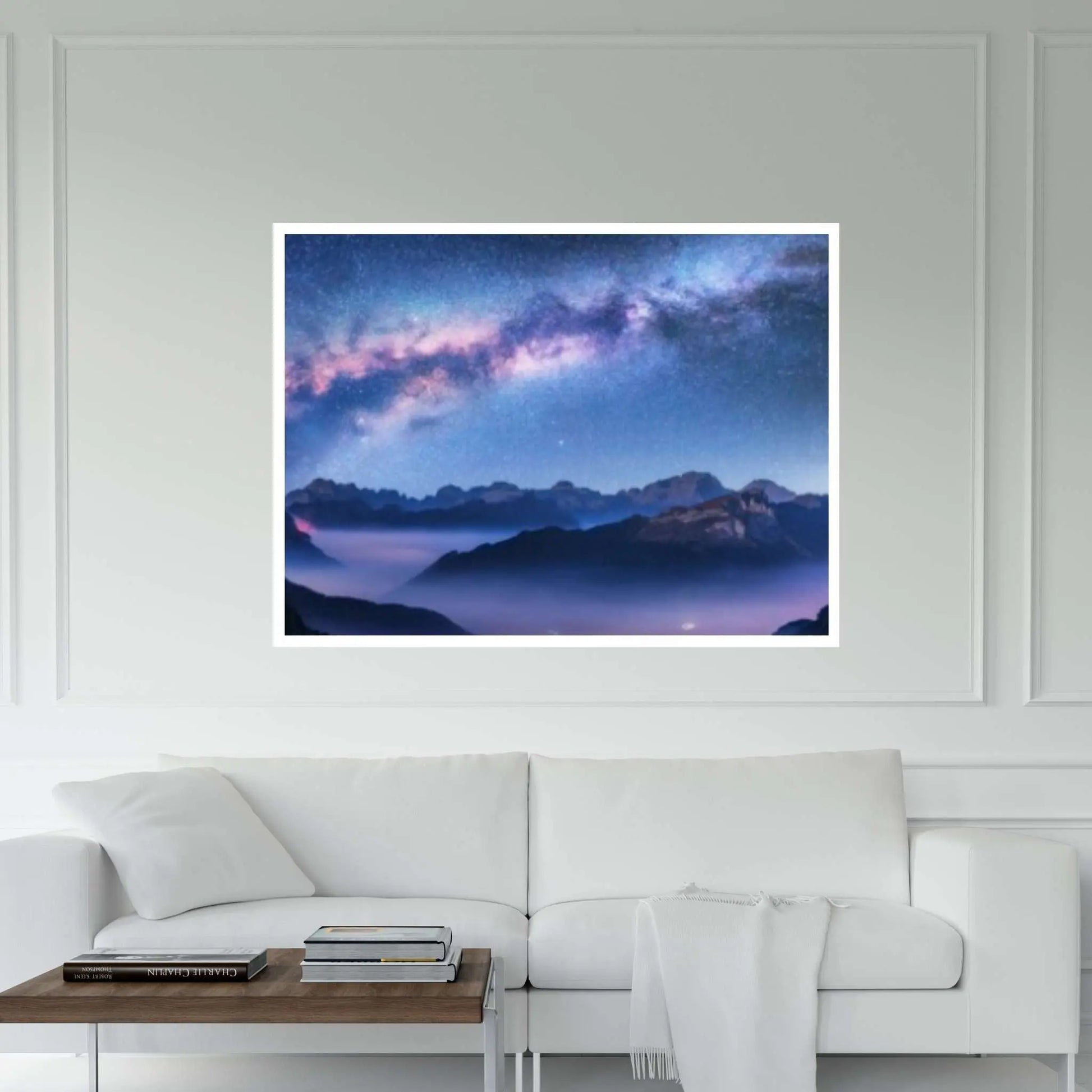 Starry Sky Landscape Canvas Poster Print - Y Canvas