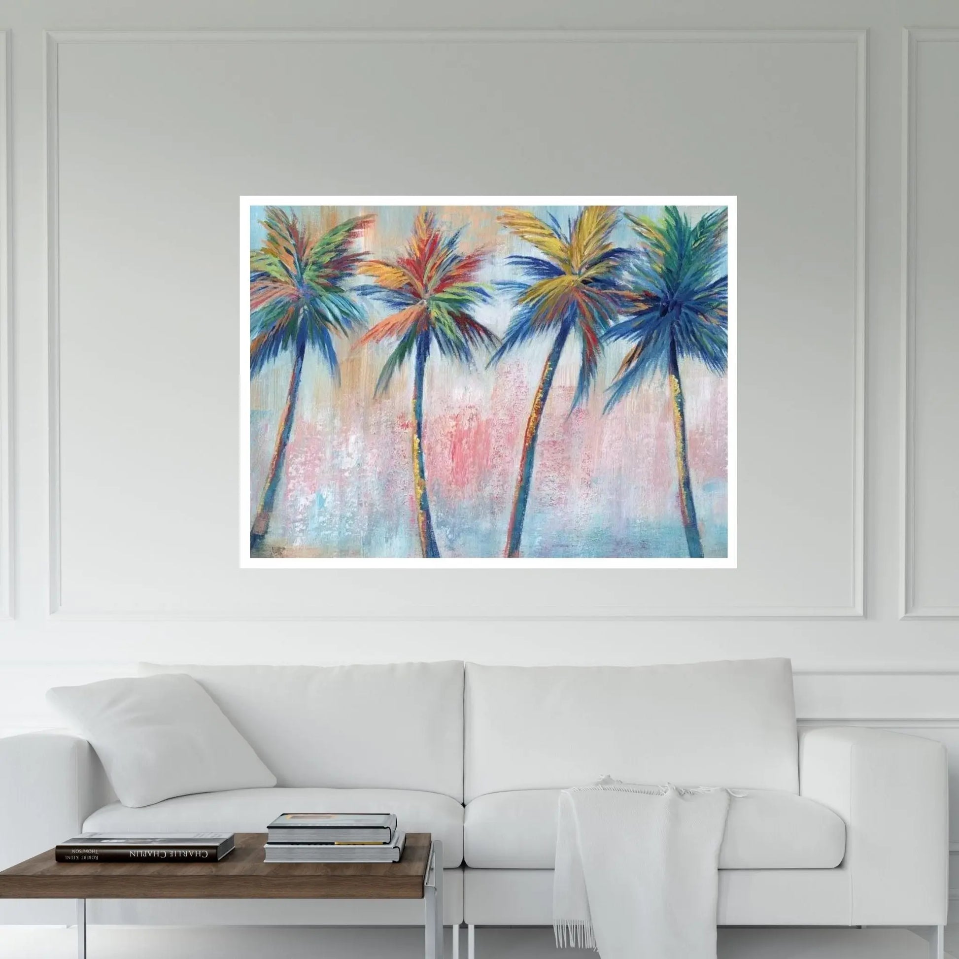 Color Pop Palms Canvas Wall Art - Y Canvas