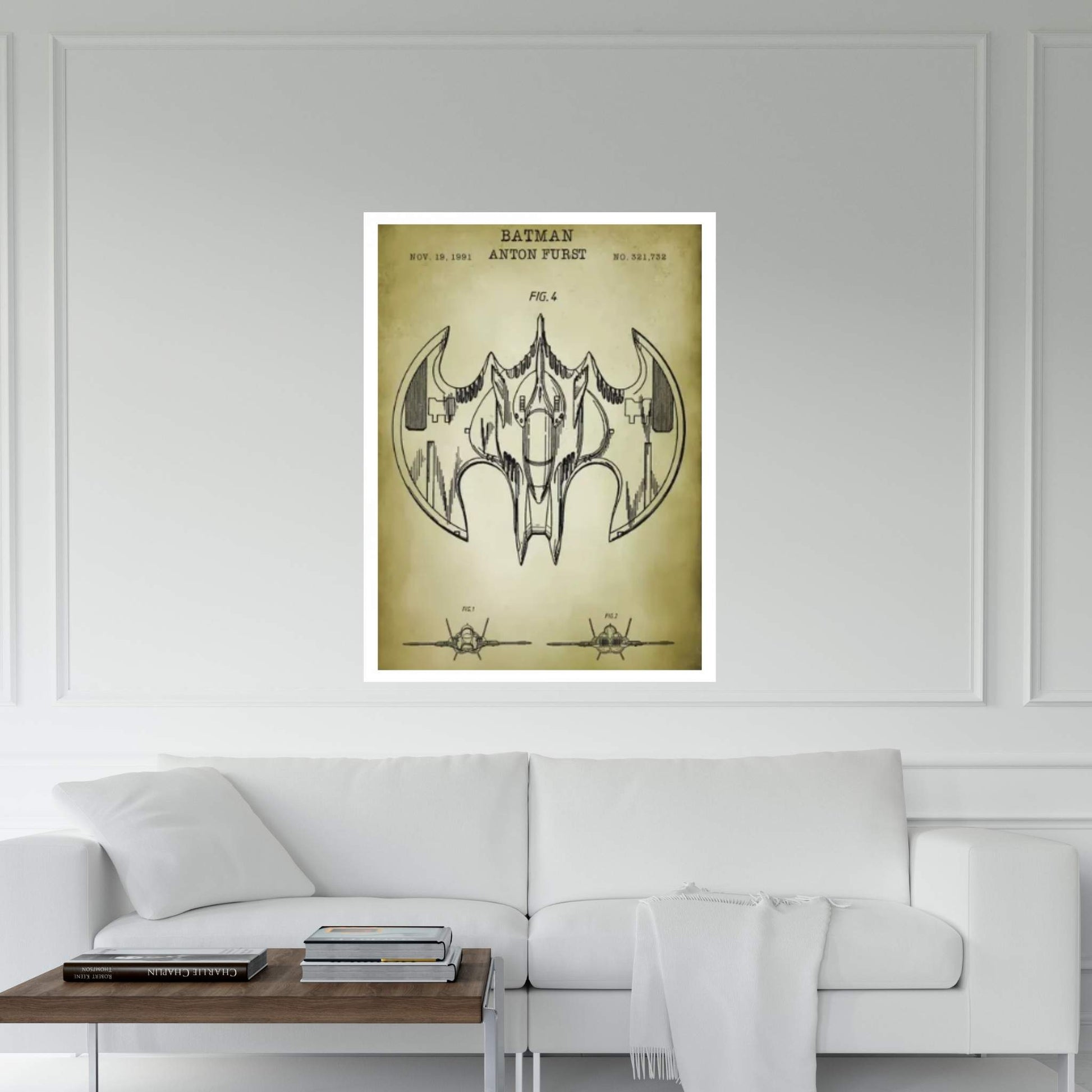 Batwing Canvas Wall Art - Y Canvas