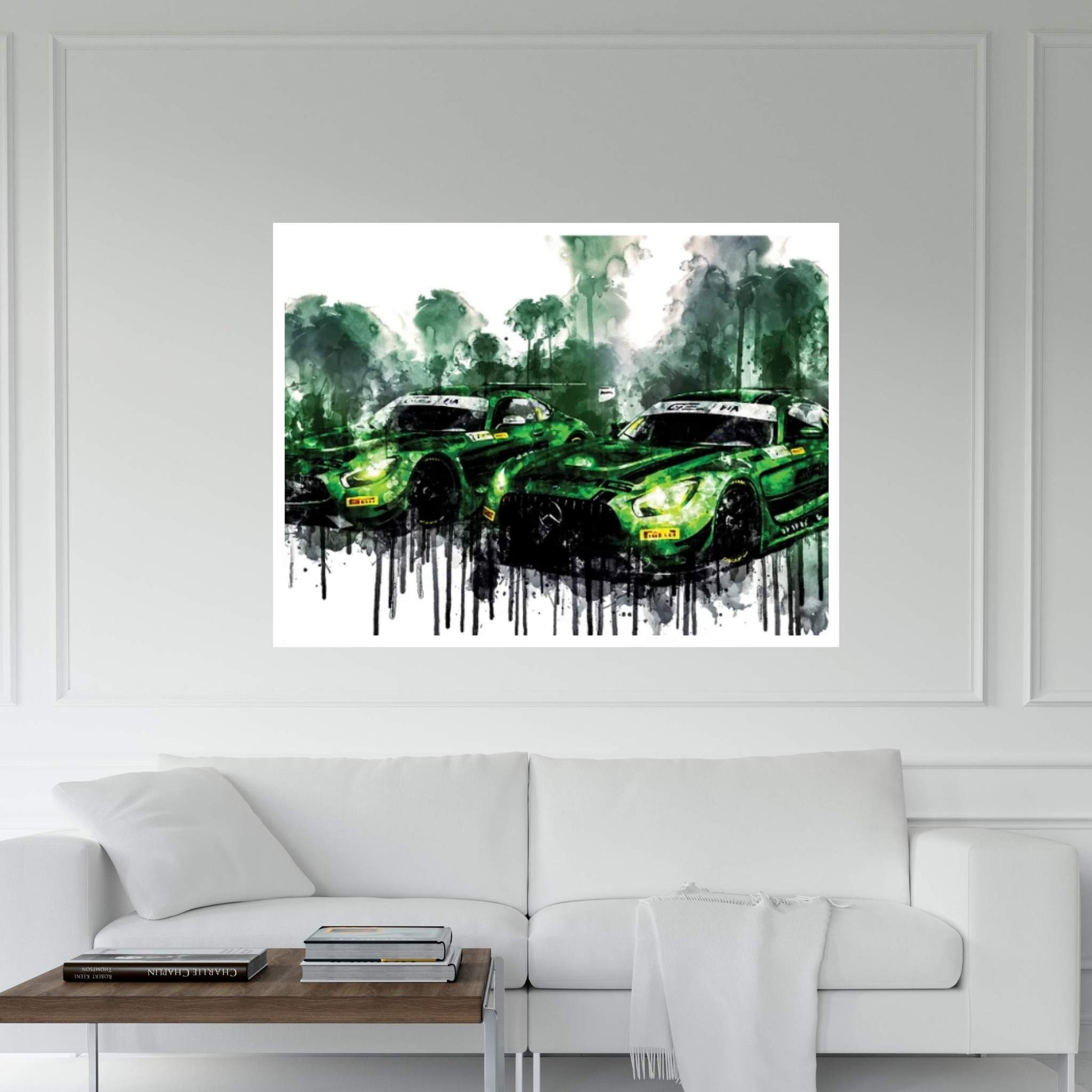 2017 Mercedes AMG GT3 Canvas Wall Art - Y Canvas