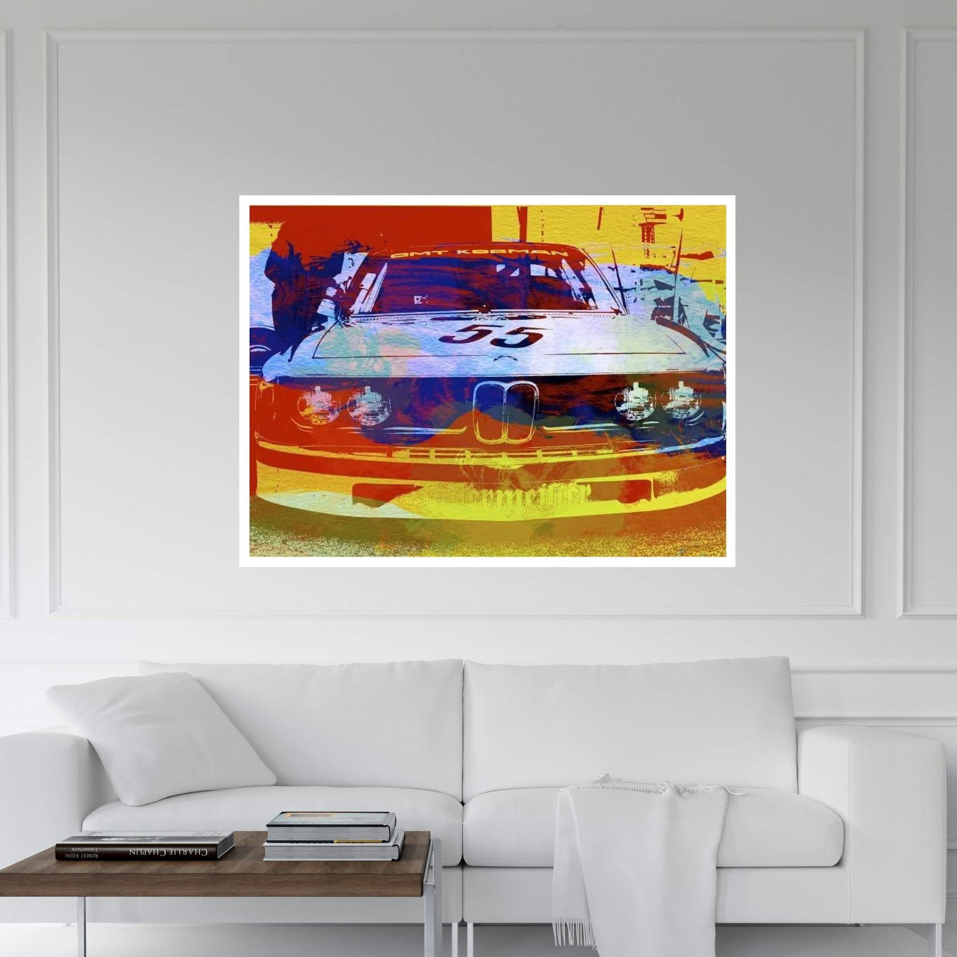 BMW Racing Canvas Wall Art - Y Canvas